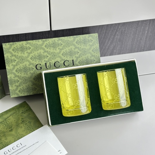Gucci Crystal Glass Set of 2, Luxury Home Decor, Retro Design 1 Gucci Crystal Glass Set of 2, Luxury Home Decor, Retro Design