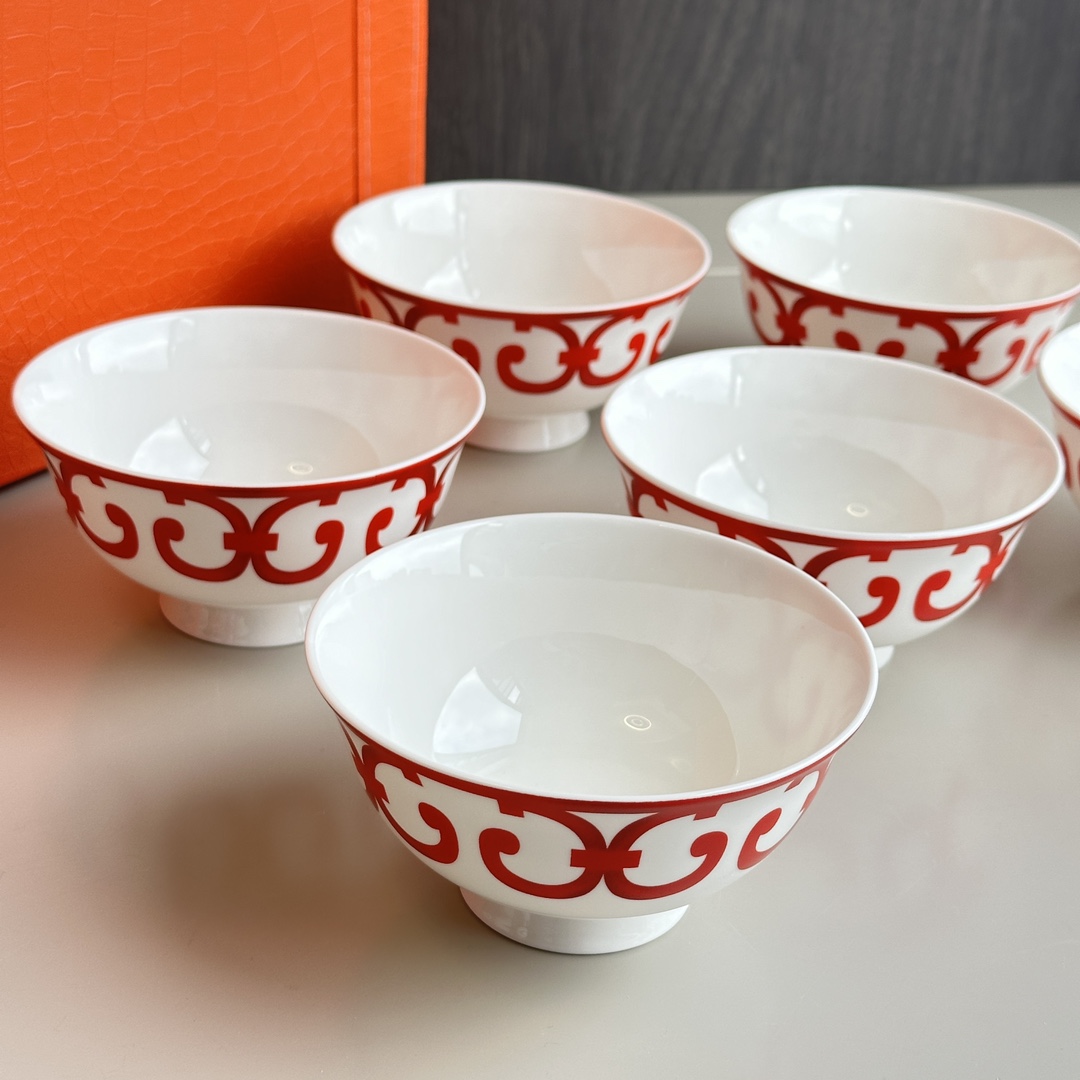饭碗*6(4.5寸)直径12cm 高6.5cm 3