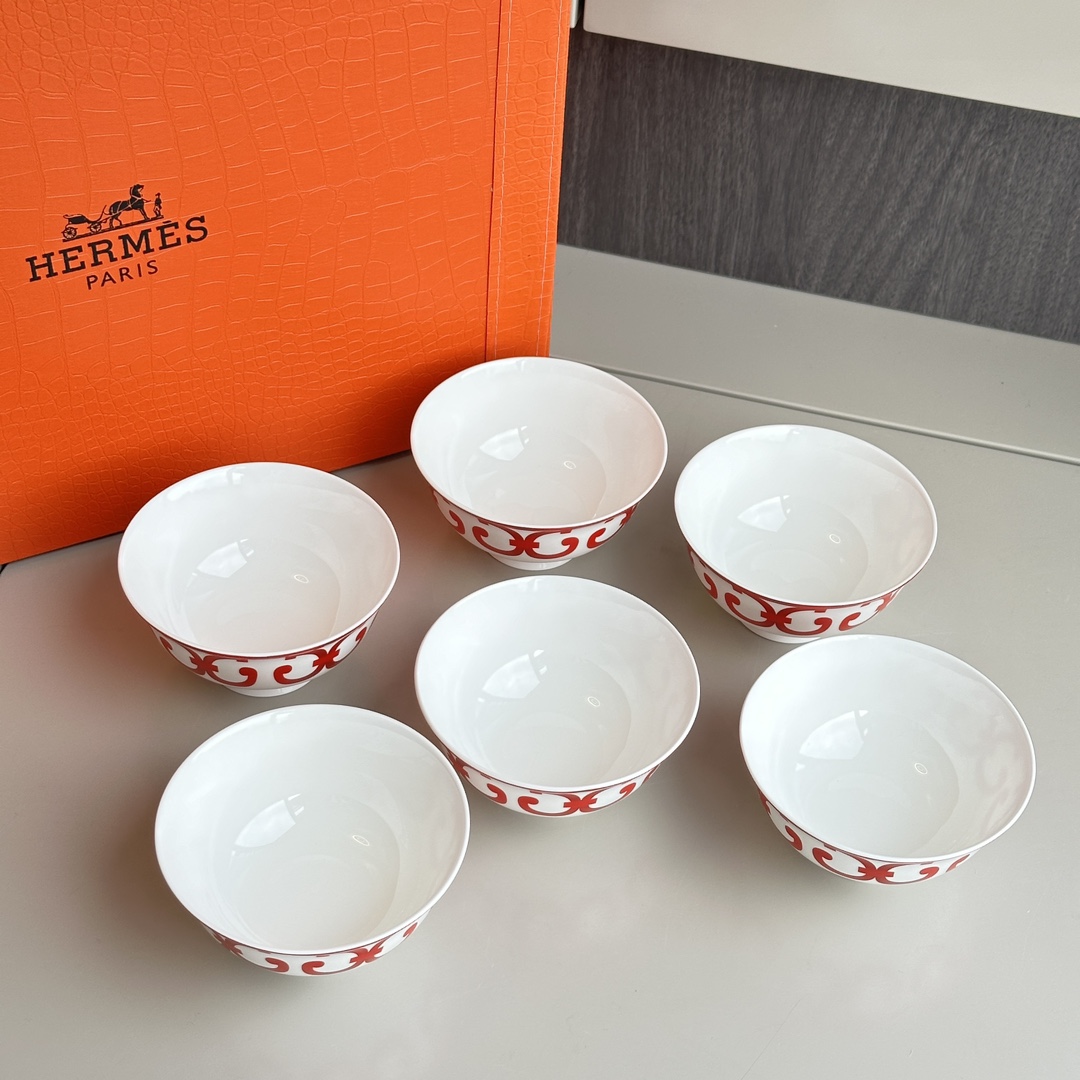 饭碗*6(4.5寸)直径12cm 高6.5cm 2