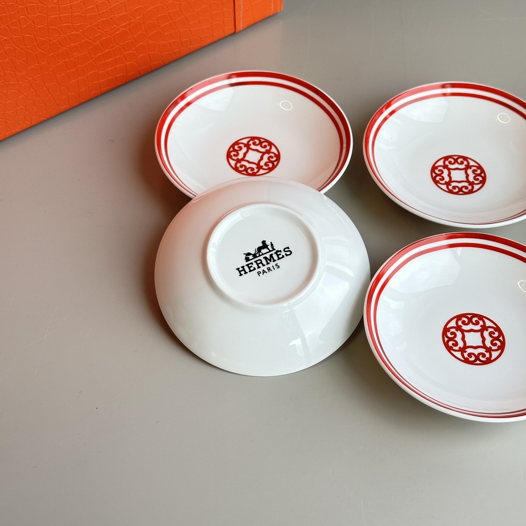 Set of 6 Sauce Dishes: Diameter 10 cm, Height 2 cm - Comprehensive 4