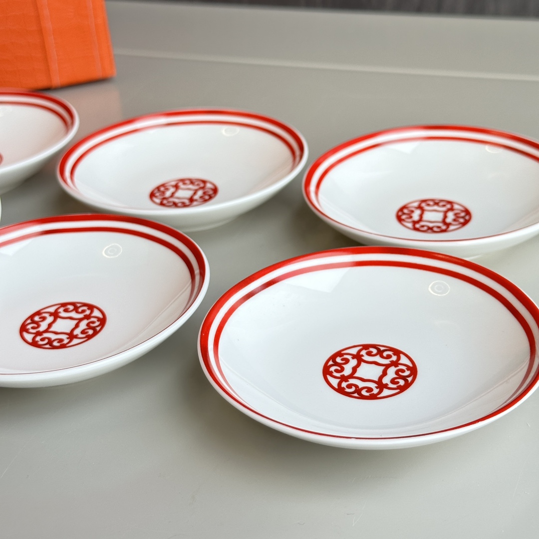 Set of 6 Sauce Dishes: Diameter 10 cm, Height 2 cm - Comprehensive 3