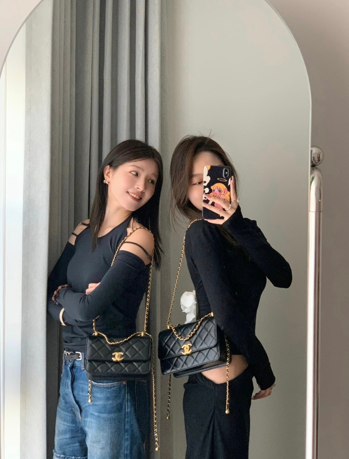 샤넬 더블 골드 비즈 클래식 가방 141454 이미지 3