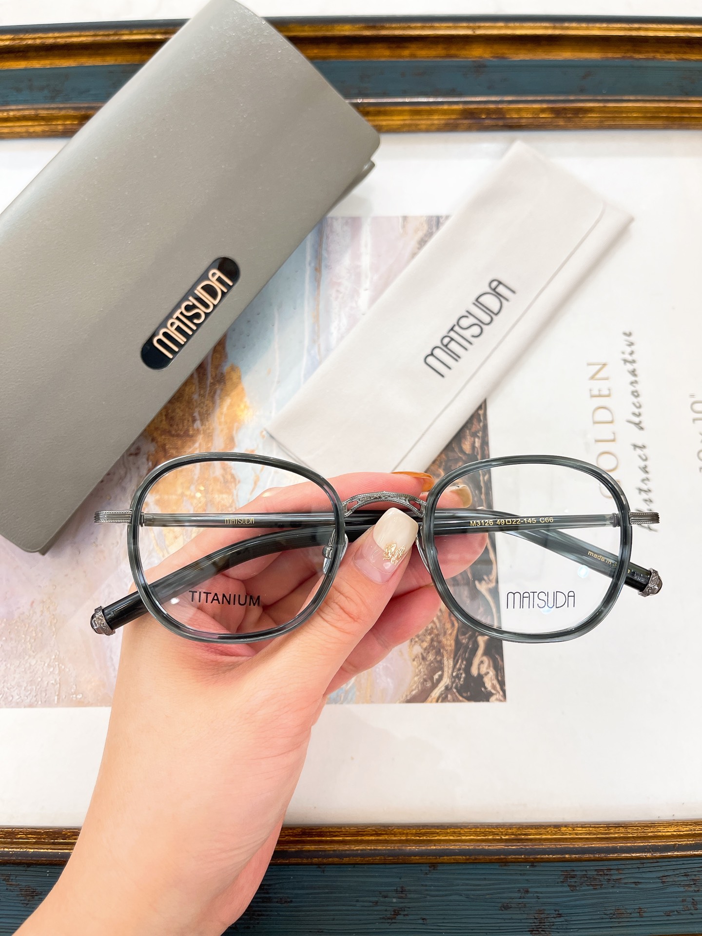 MATSUDA-Glasses-MOMODEL: M3126 🔱🔱🔱SIZE: 49 22-145 ～