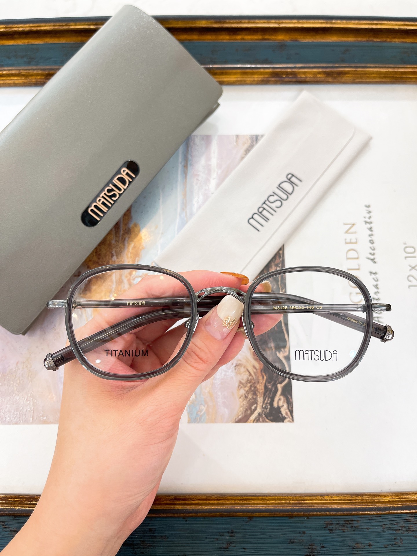 MATSUDA-Glasses-MOMODEL: M3126 🔱🔱🔱SIZE: 49 22-145 ～ - 图片 5