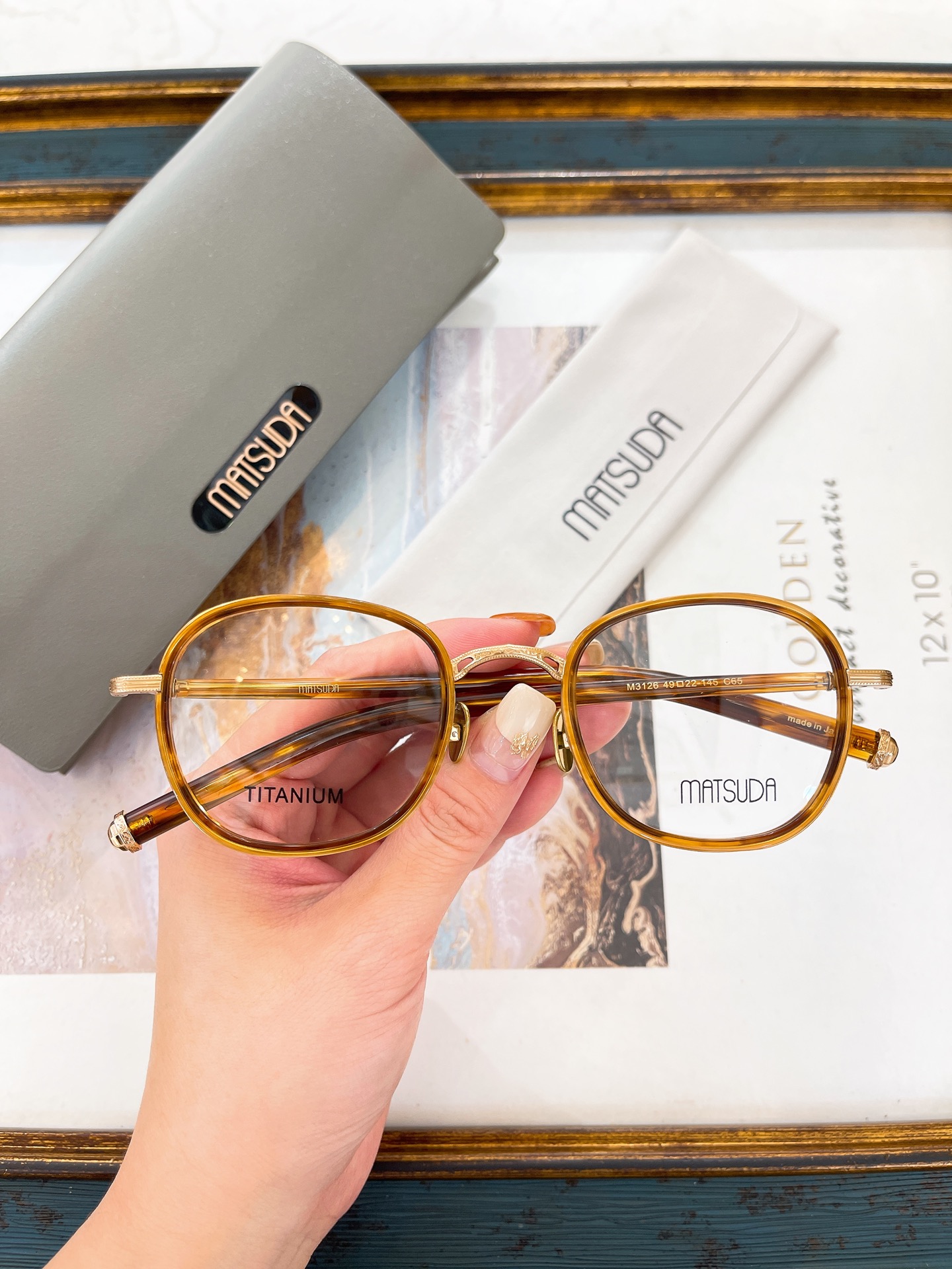 MATSUDA-Glasses-MOMODEL: M3126 🔱🔱🔱SIZE: 49 22-145 ～ - 图片 4