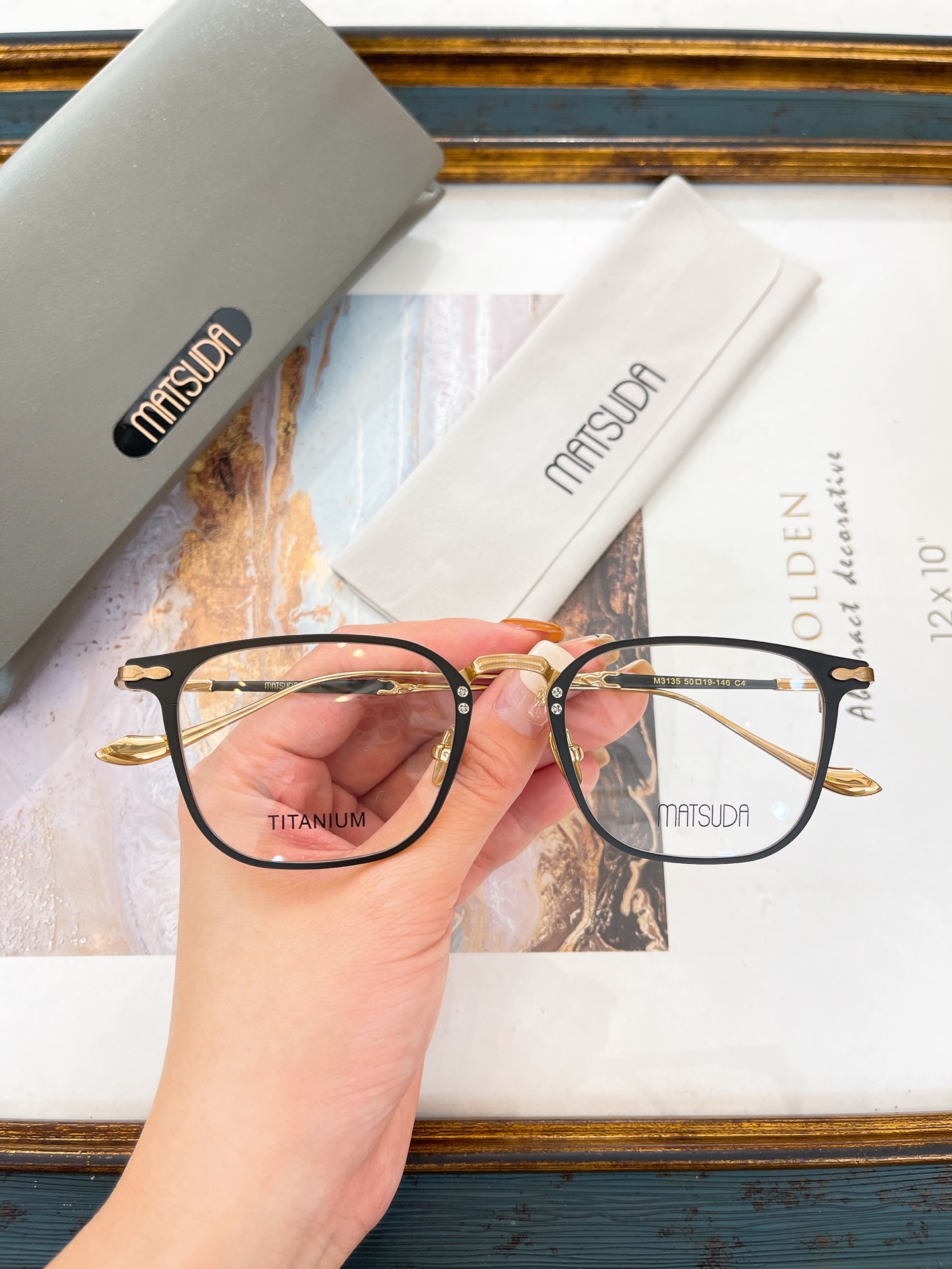 MATSUDA-Glasses-MOMODEL: M3135 🔱🔱🔱SIZE: 50 19-146 ～