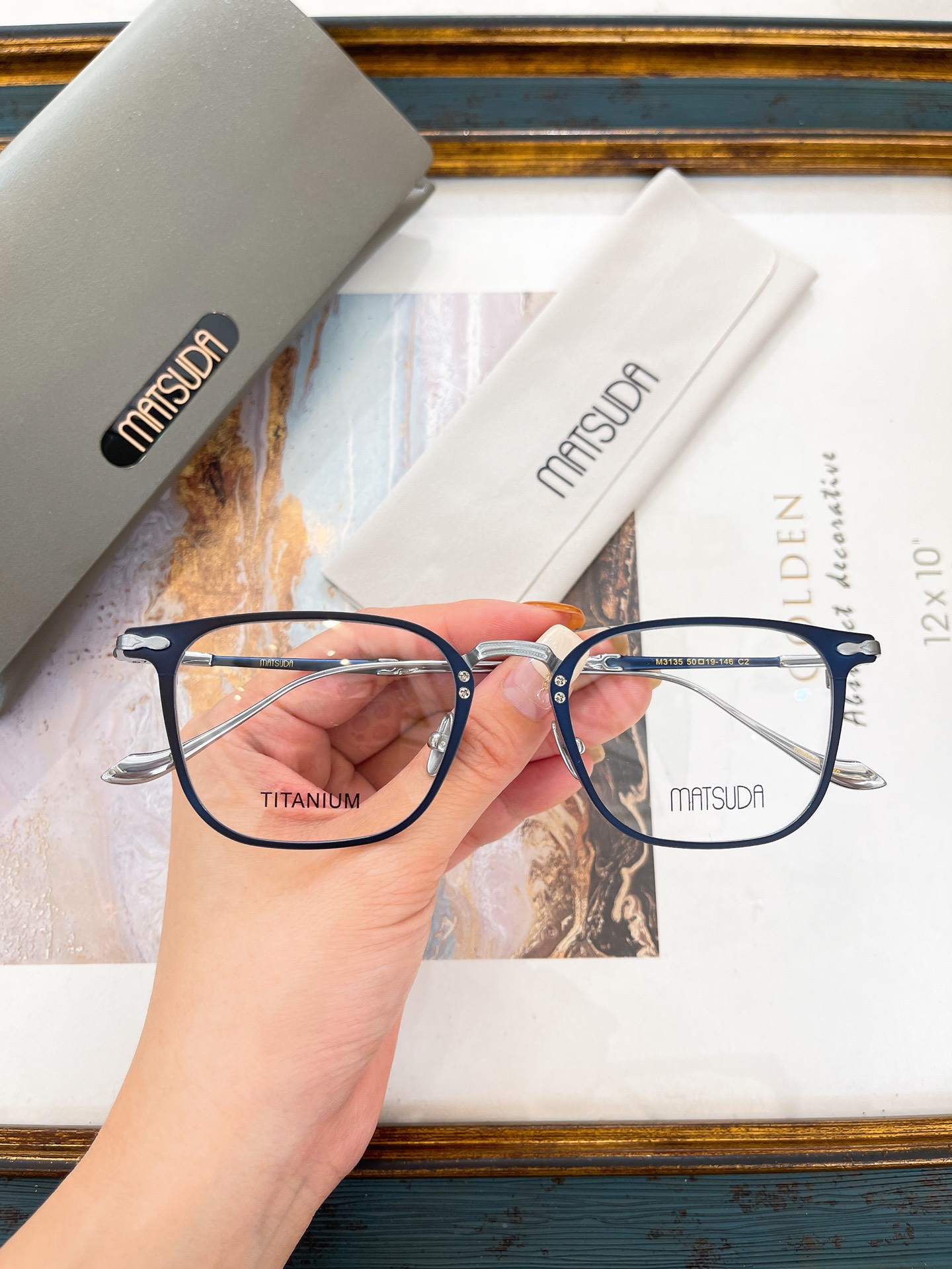 MATSUDA-Glasses-MOMODEL: M3135 🔱🔱🔱SIZE: 50 19-146 ～ - 图片 3