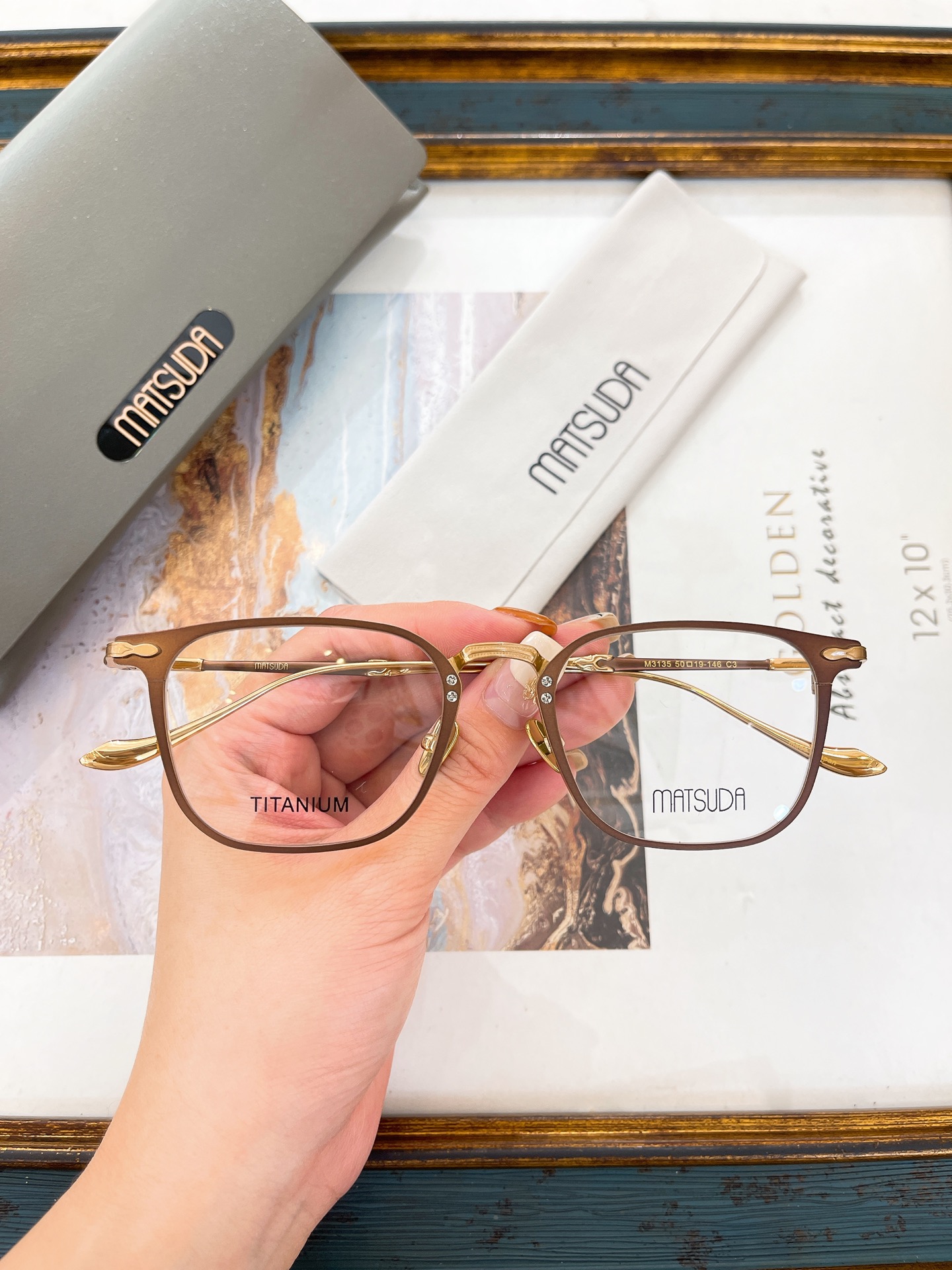 MATSUDA-Glasses-MOMODEL: M3135 🔱🔱🔱SIZE: 50 19-146 ～ - 图片 2