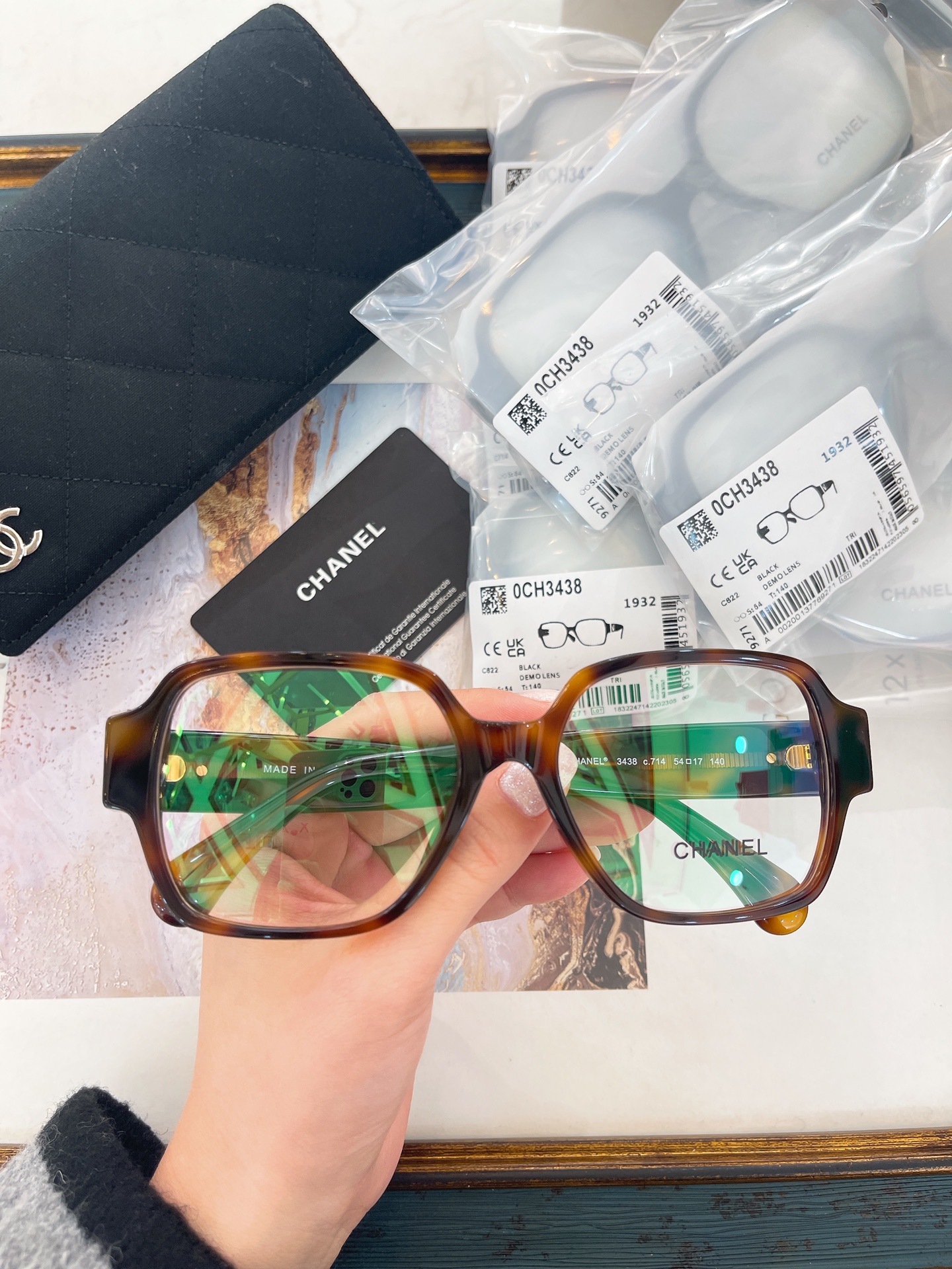 CHANE*🌸🌸🌸MODEL：3438🌸🌸🌸SIZE：54口17-140🌸🌸🌸高版本～～