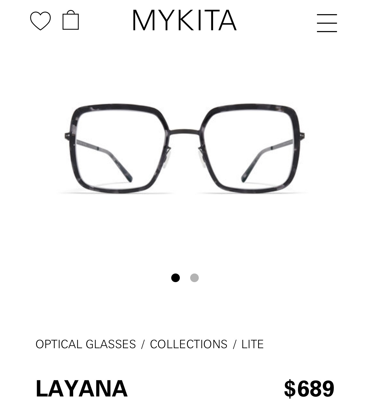 MYKITA️️️MODELLAYANA️️️SIZE:51口22-140️️️光学鏡太阳镜