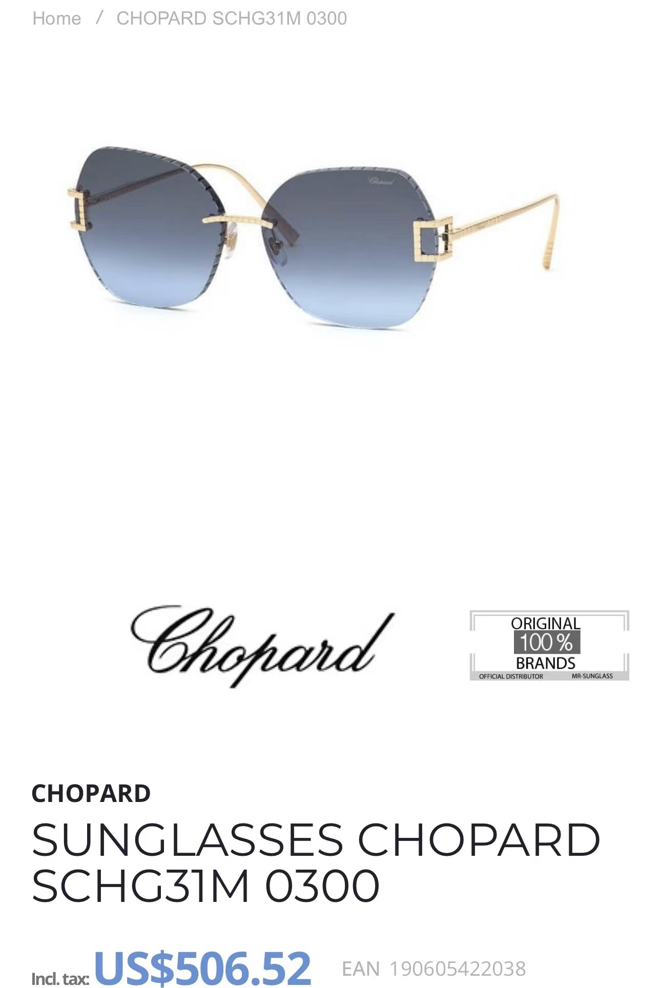 ChoPar*肖邦️️️MODELSCHG31M0300️️️SIZE62口16-135️️