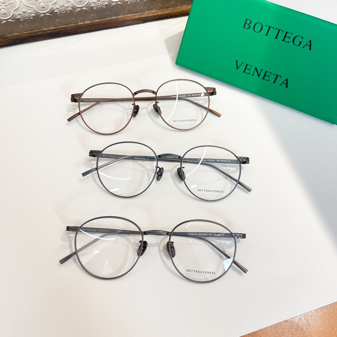  BOTTEGA VENET*🌟🌟🌟MODEL：BV0249O🌟🌟🌟SIZE：50口20-145🌟🌟🌟钛