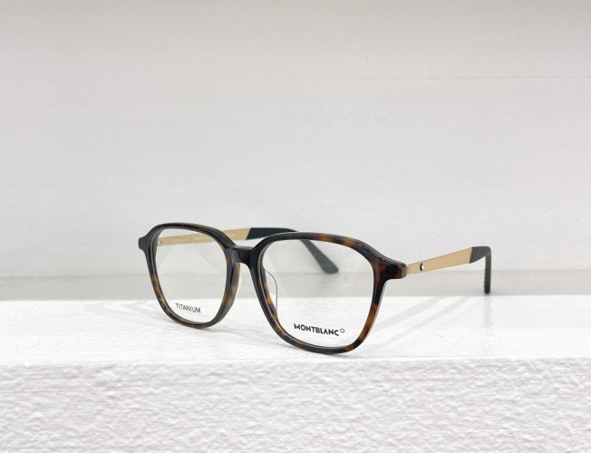 Montblanc MB0335OA Tortoise Shell Titanium Eyeglasses, Size 53-17-150 1 Montblanc MB0335OA Tortoise Shell Titanium Eyeglasses, Size 53-17-150