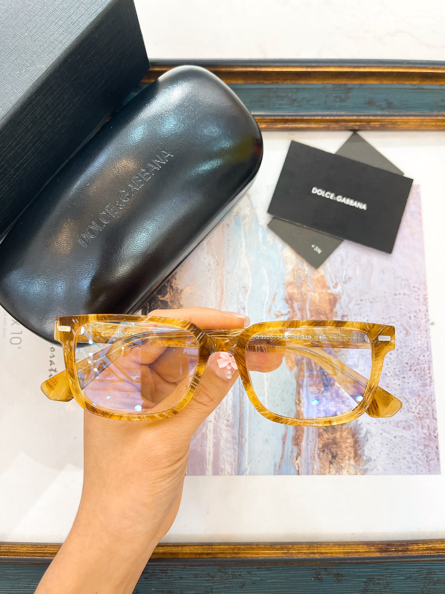 DOLCE&GABBAN*MODELDG3380SIZE52口18-145
