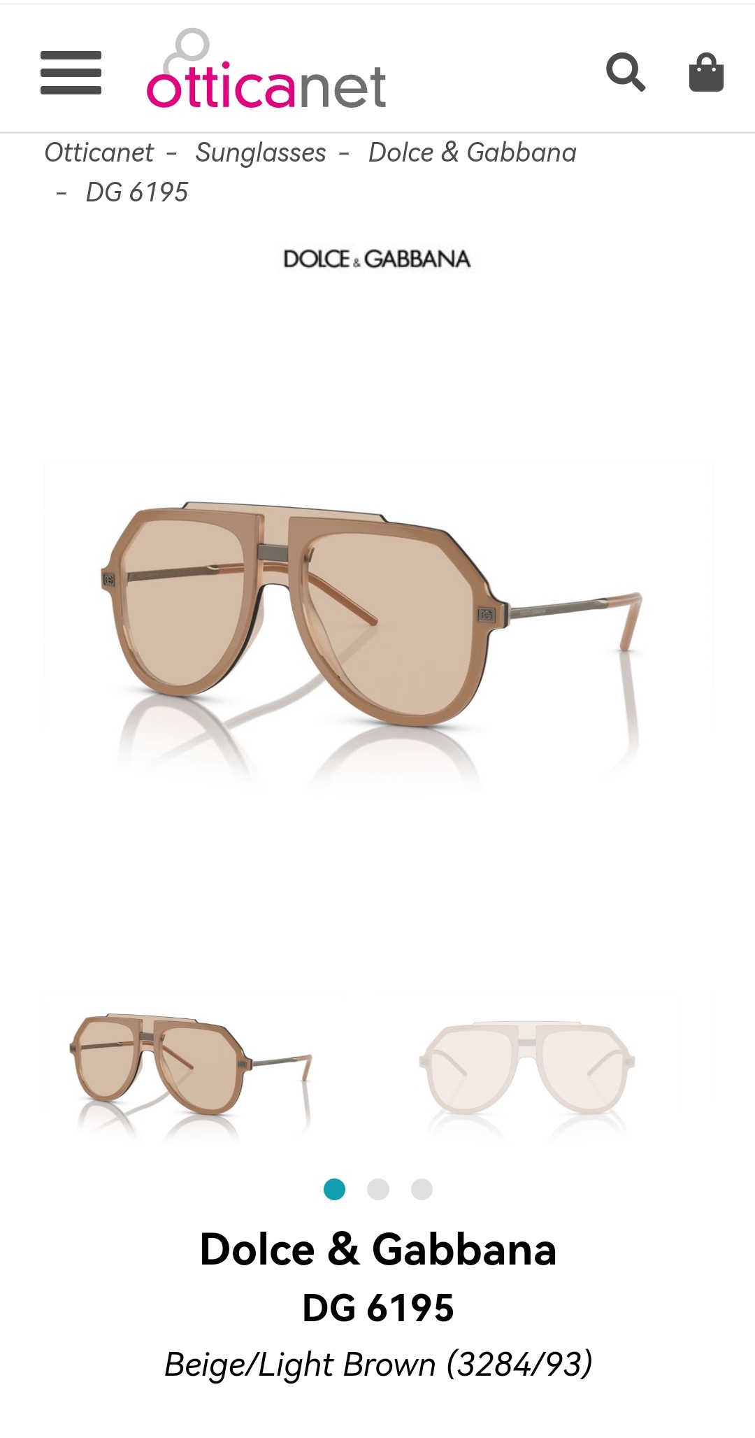 DOLCE&GABBAN*MODELDG6195SIZE56口20-145
