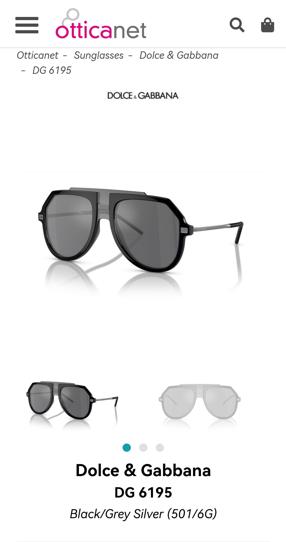 DOLCE&GABBAN*MODELDG6195SIZE56口20-145
