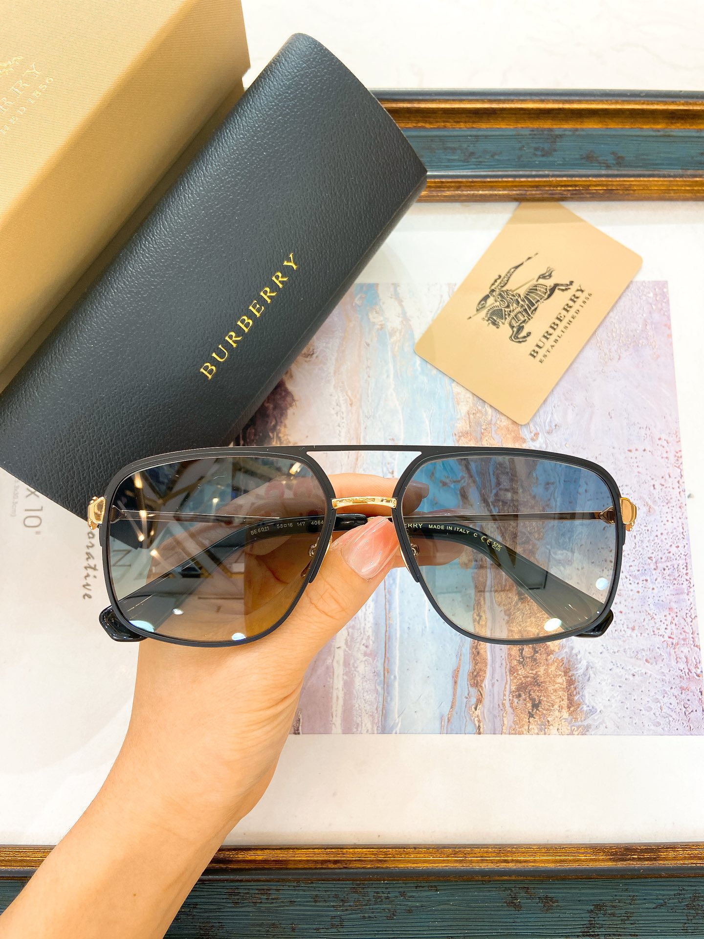 BURBERR*️️️MODELBE6011️️️SIZE58口16-147️️️