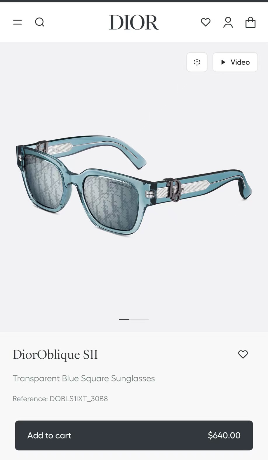 DIO*MODELDiorObliqueS1FSIZE54口18-150
