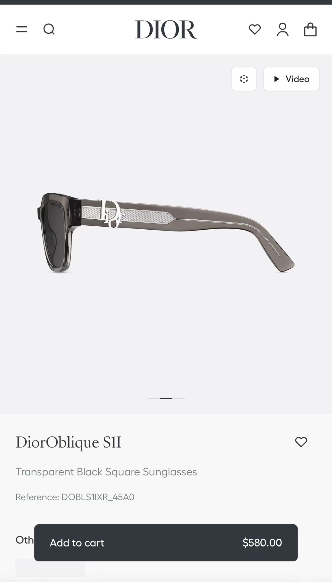 DIO*MODELDiorObliqueS1FSIZE54口18-150