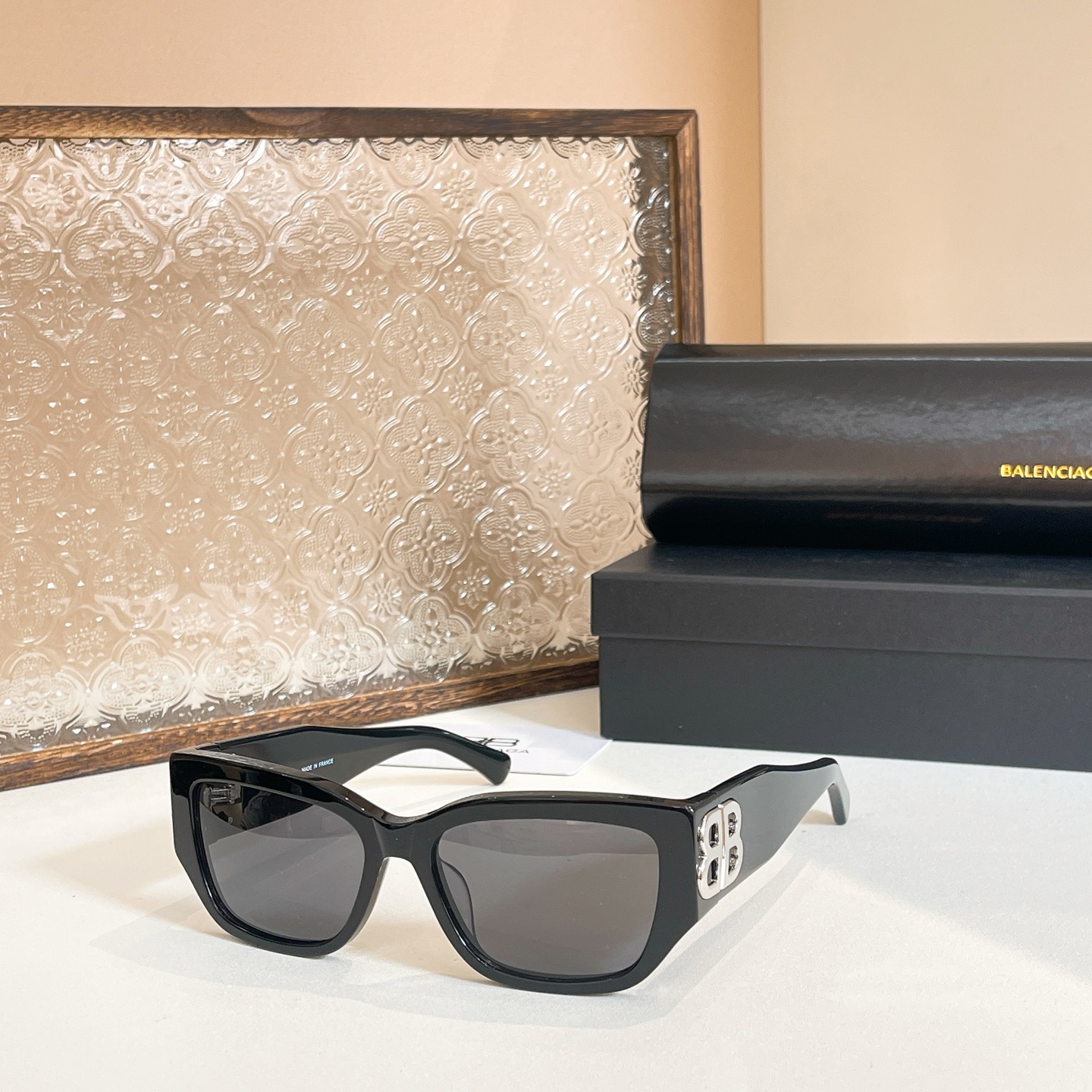 Balenciaga Sunglasses Acetate Rectangular