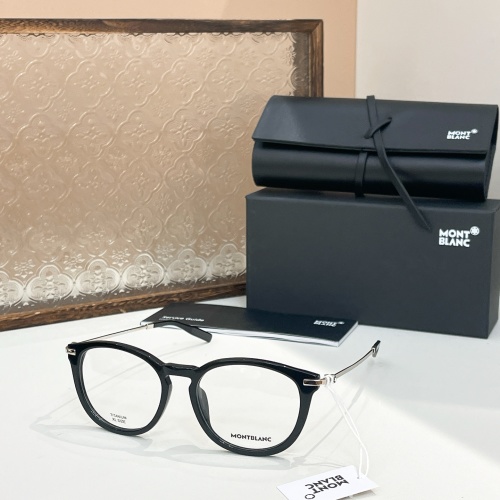 Montblanc MB0375OA Black Frame Glasses, Size 53-19-145, Titanium Material 1 Montblanc MB0375OA Black Frame Glasses, Size 53-19-145, Titanium Material