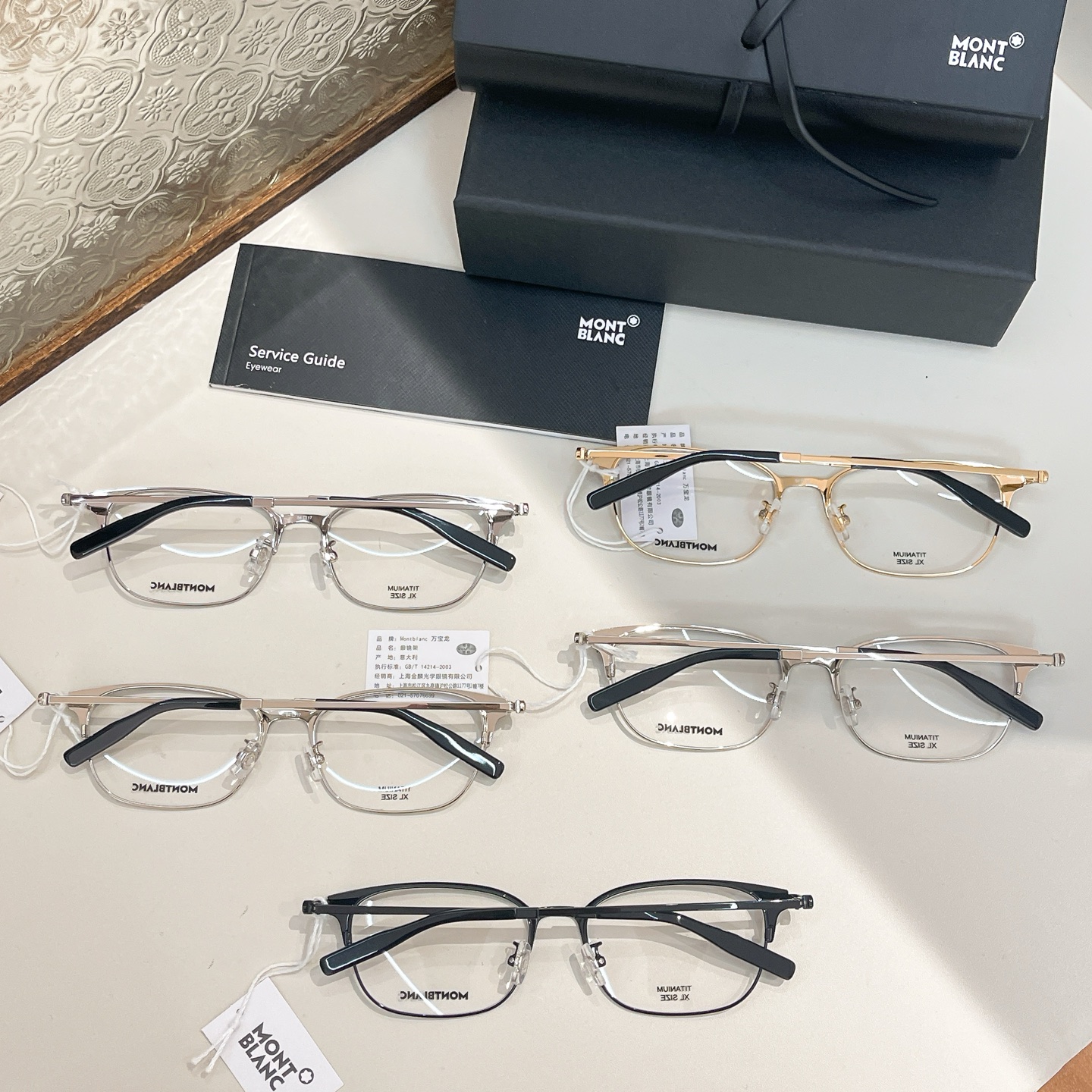 MONT BLAN*🍂🍂🍂MODELMB0377OJ🍂🍂🍂SIZE54口17-150🍂🍂钛~~