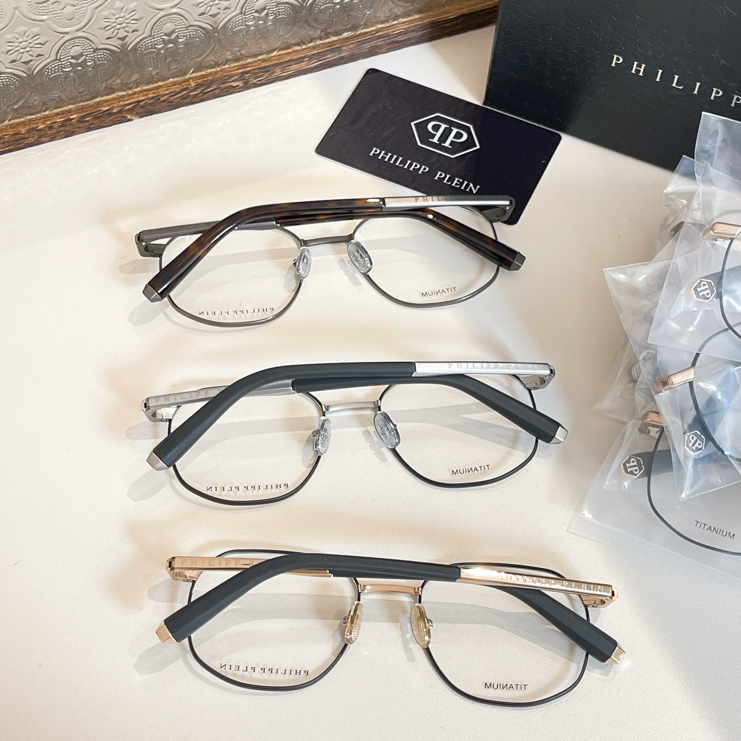  PHILIPP PLEIN🌟🌟🌟MODELVP🌟🌟🌟SIZE53口19-145🌟🌟🌟高版本～～钛～～