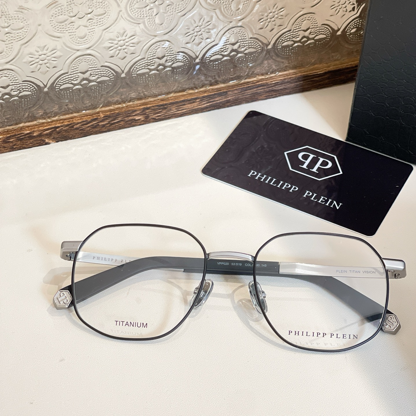  PHILIPP PLEIN🌟🌟🌟MODELVP🌟🌟🌟SIZE53口19-145🌟🌟🌟高版本～～钛～～