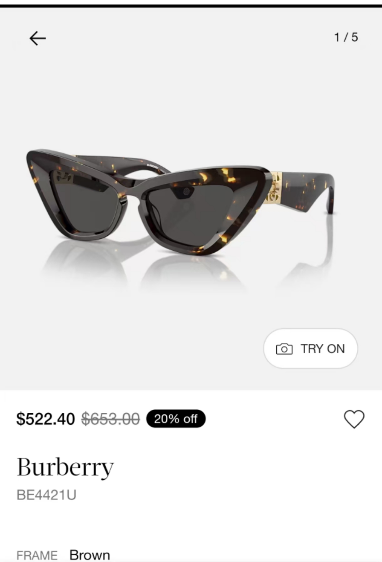 BURBERR*⭐️⭐️⭐️MODEL：BE4421U⭐️⭐️⭐️SIZE：54口20-145⭐️⭐️⭐