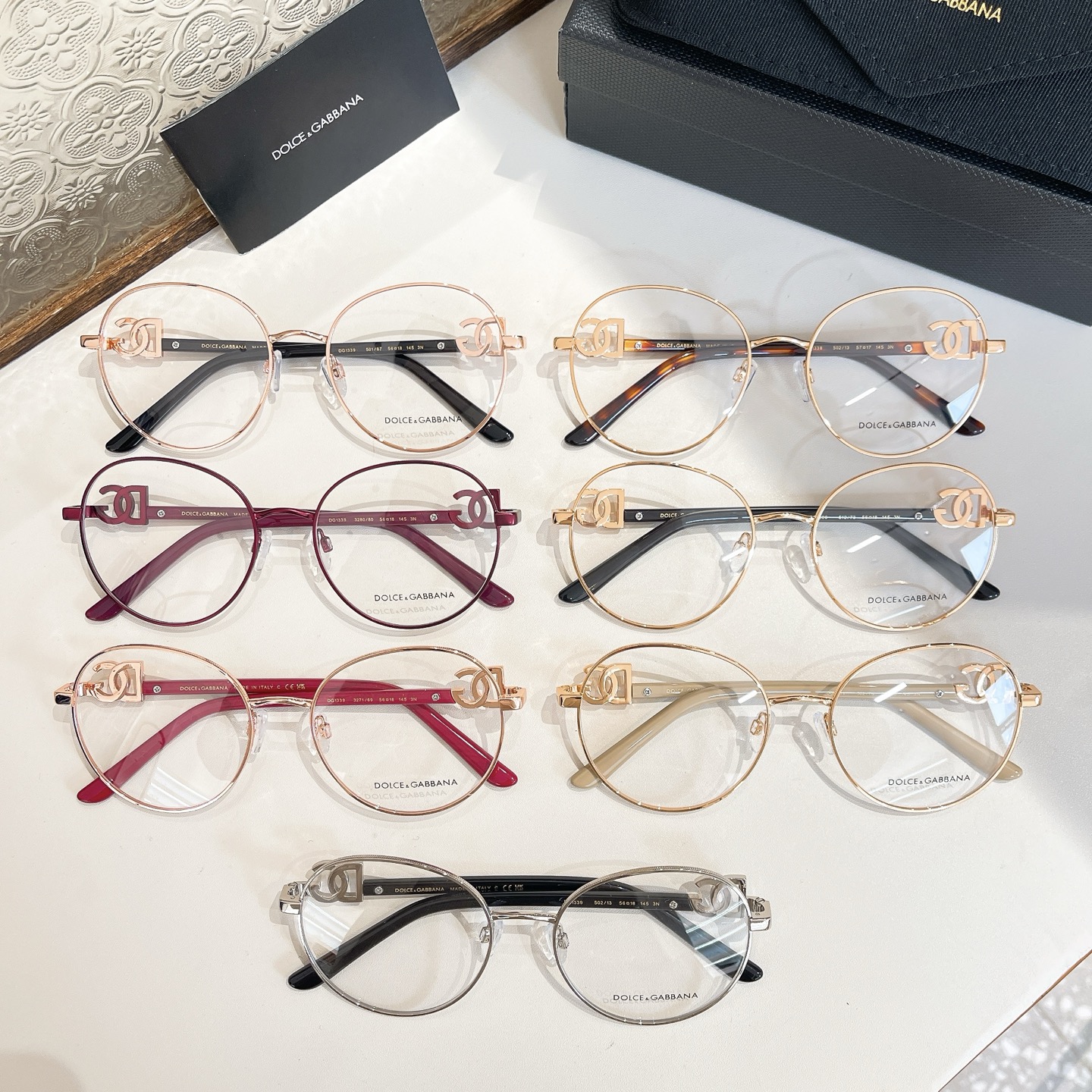 DOLCE & GABBAN*🌟🌟🌟MODEL：DG1339 🌟🌟🌟SIZE57口17-145🌟🌟🌟