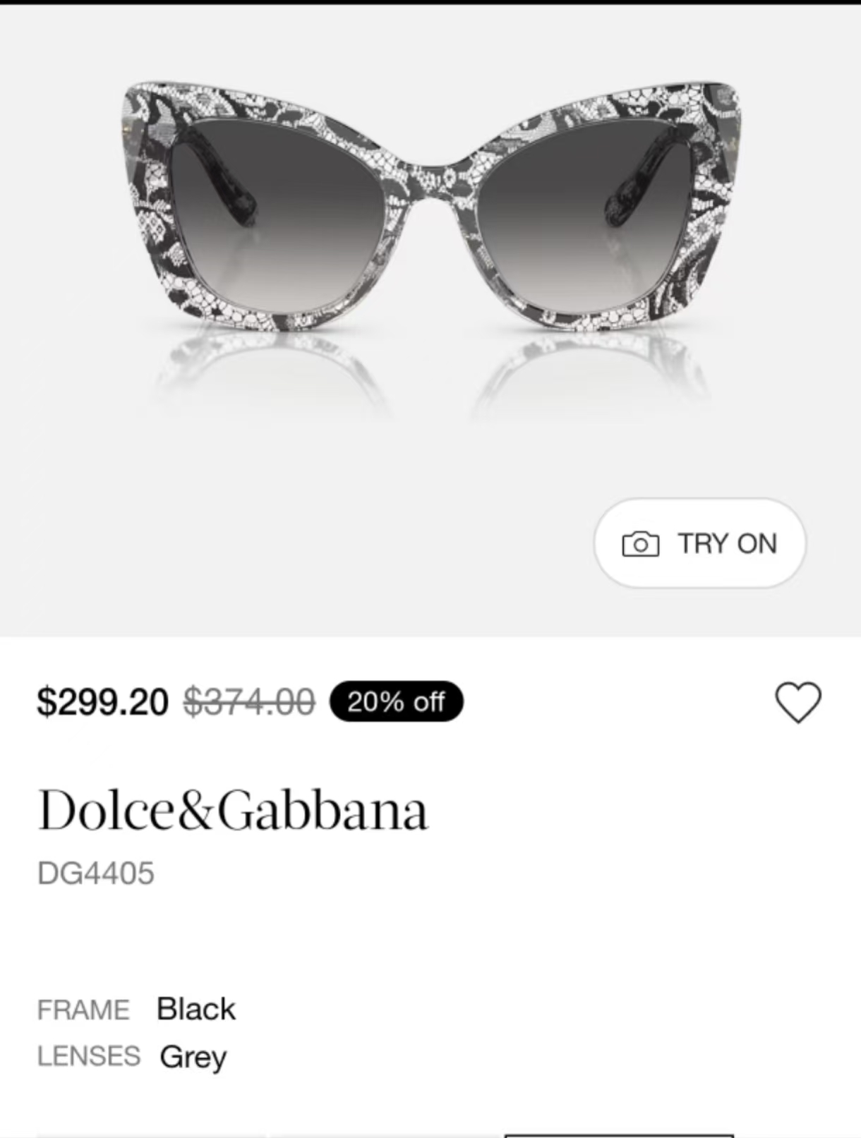 DOLCE & GABBAN*🌟🌟🌟MODEL：DG4405🌟🌟🌟SIZE53口20-140🌟🌟🌟