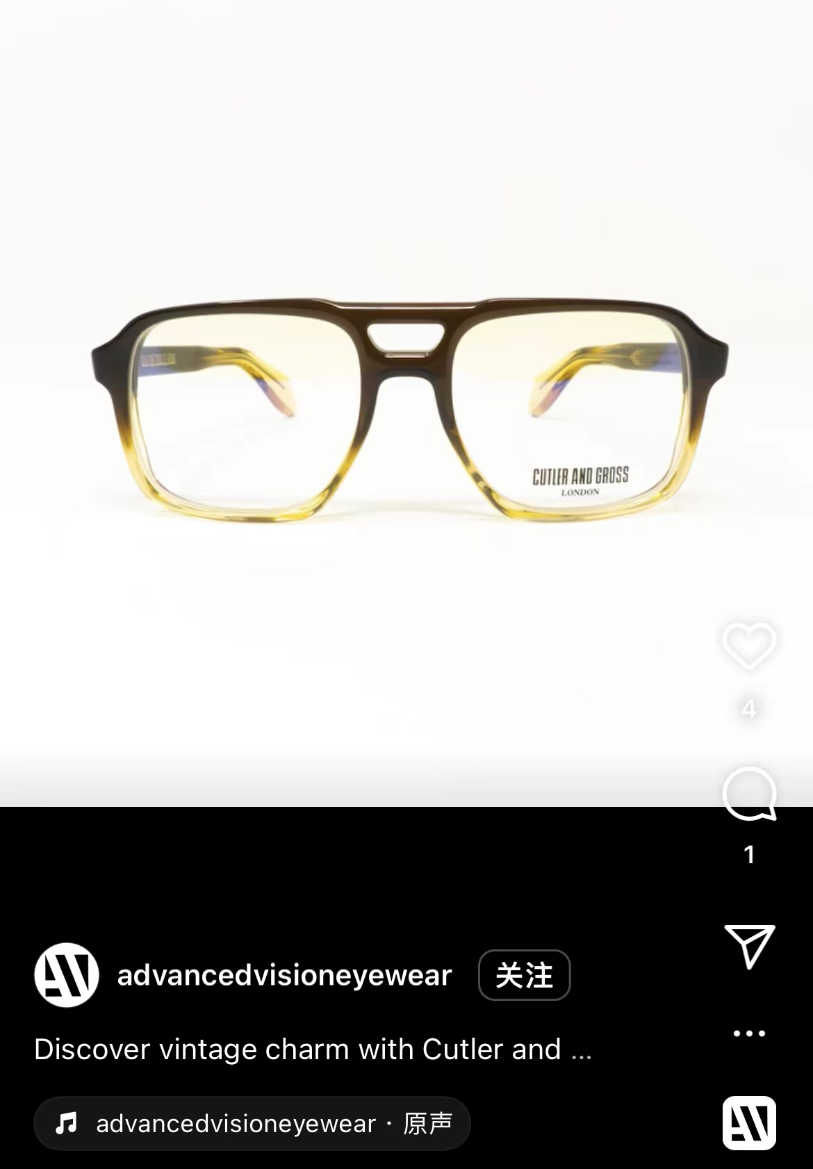 CUTLER AND CROSS🌟🌟🌟MODEL：CGO🌟🌟🌟SIZE：57口19-150🌟🌟🌟光学镜，