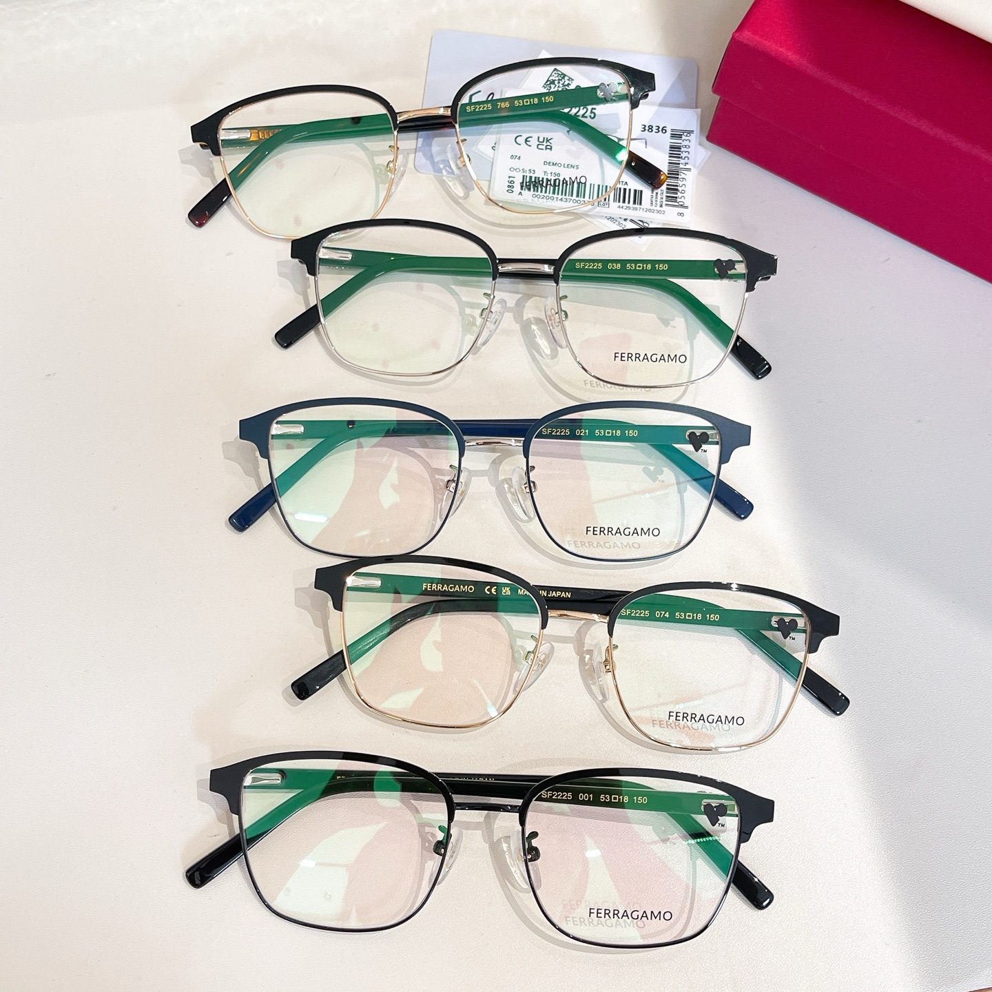 Salvatore ferragam* 菲*拉格慕 💚💚MODEL：SF2225💚💚💚SIZE：53口1