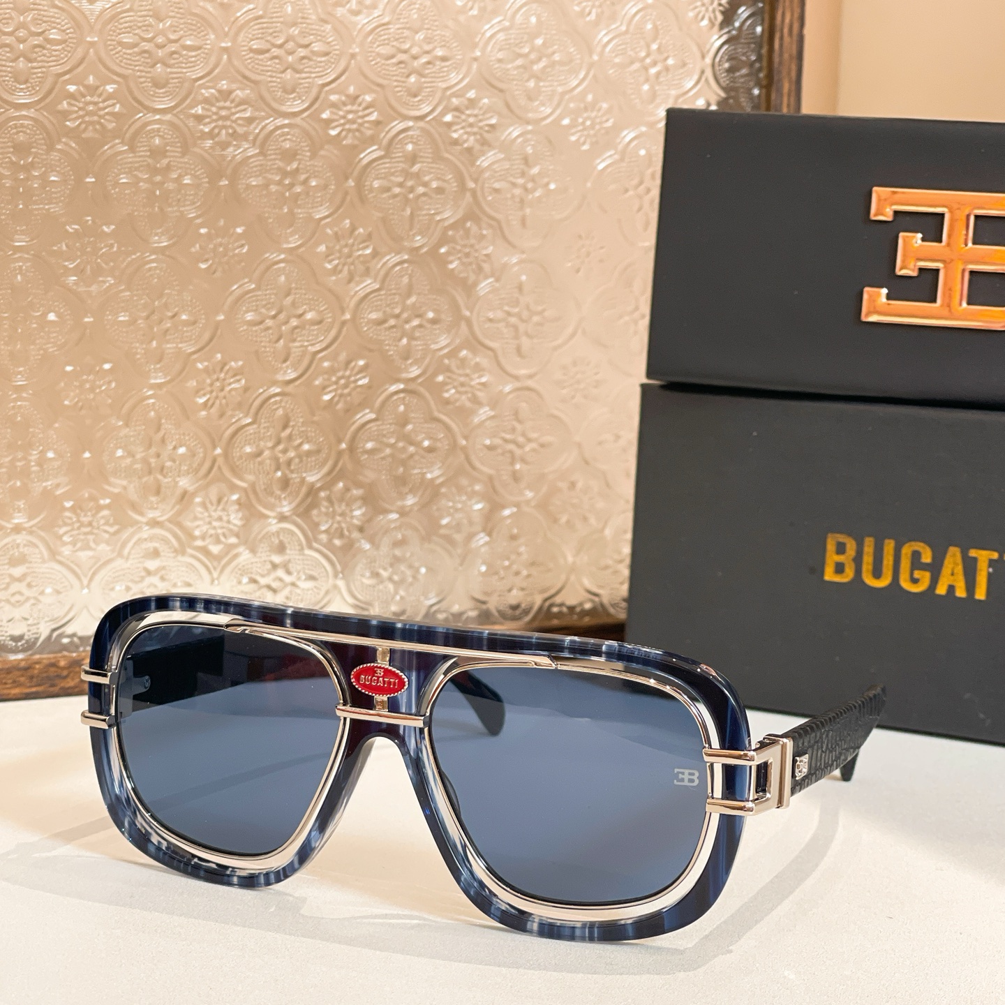 BUGATTI⚜️⚜️⚜️MODEL07-BK/WG ⚜️⚜️⚜️SIZE：62口13-147⚜️⚜️⚜