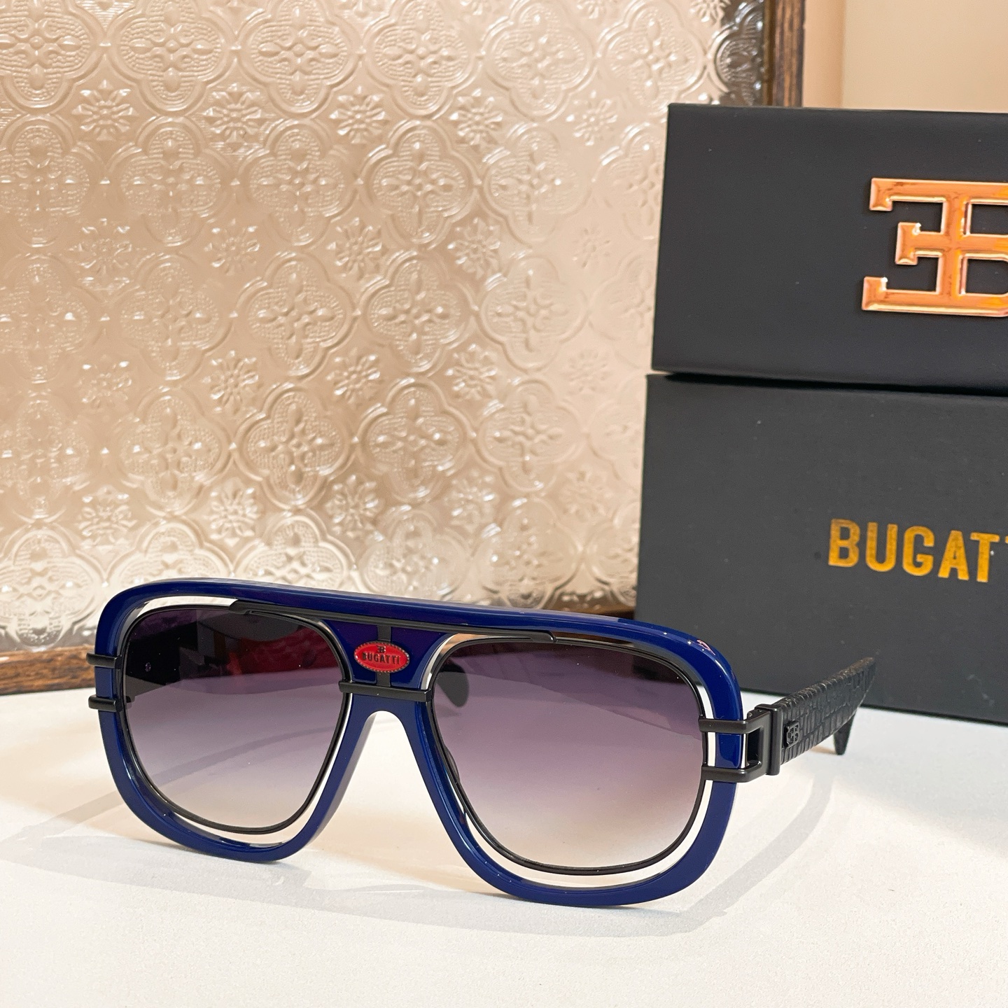 BUGATTI⚜️⚜️⚜️MODEL07-BK/WG ⚜️⚜️⚜️SIZE：62口13-147⚜️⚜️⚜