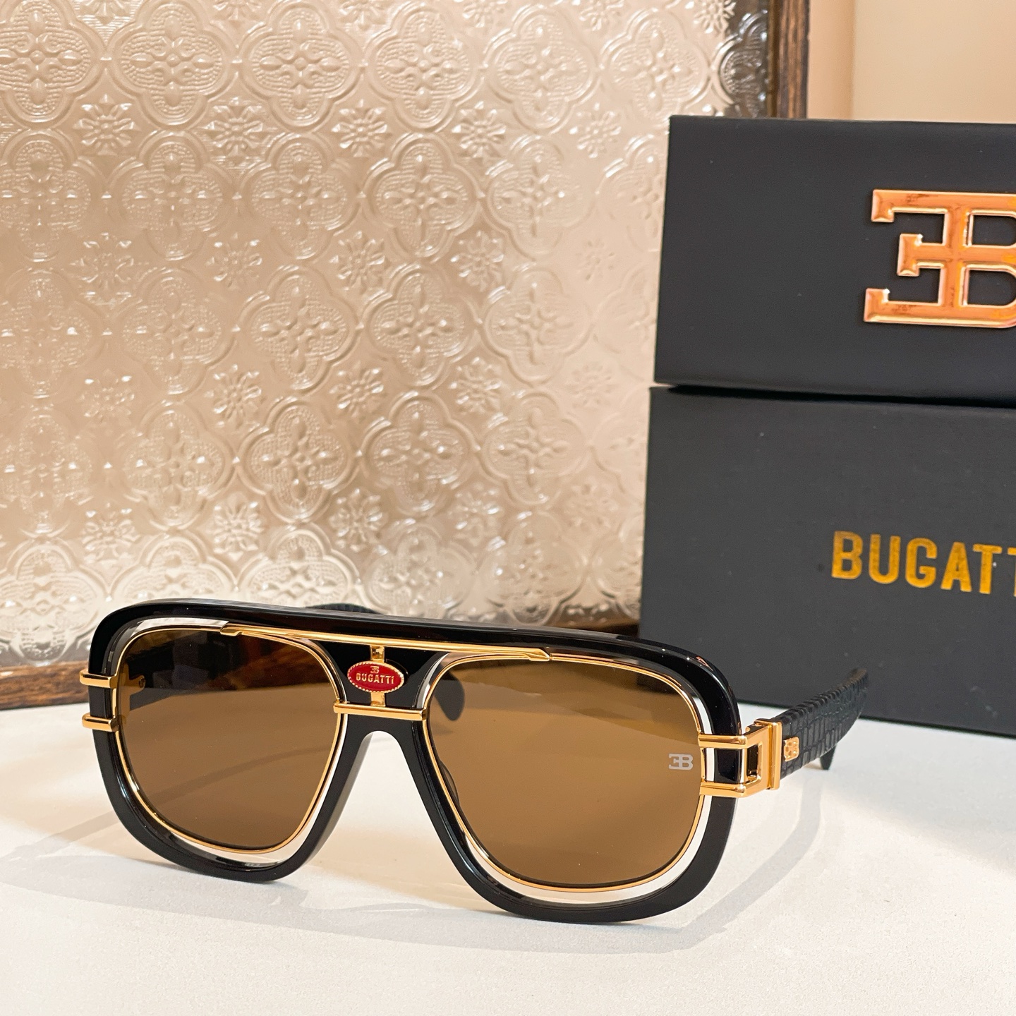 BUGATTI⚜️⚜️⚜️MODEL07-BK/WG ⚜️⚜️⚜️SIZE：62口13-147⚜️⚜️⚜