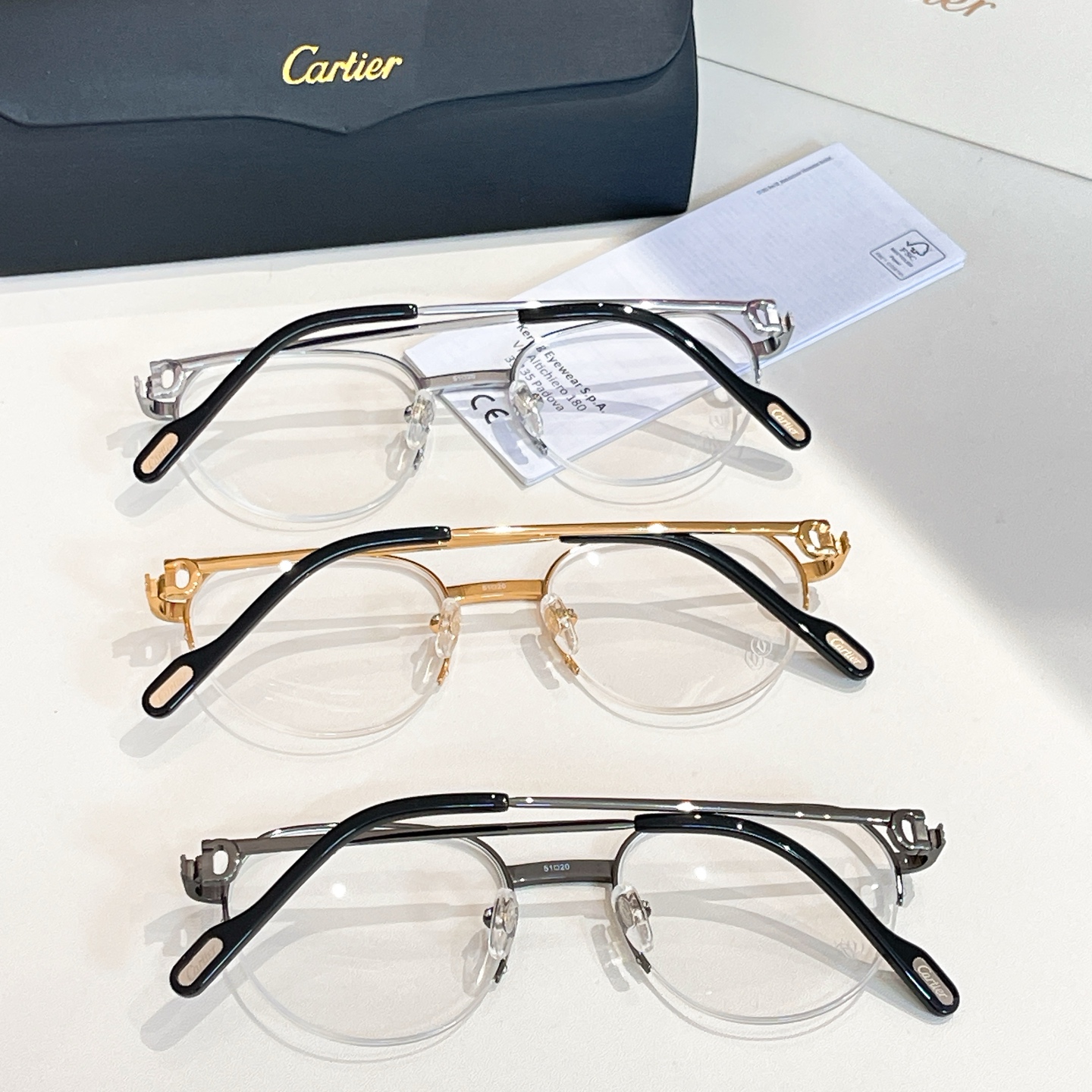 Cartie*✨✨✨MODEL：CT0446O✨✨✨SIZE 51口20-145✨✨✨ 钛～～