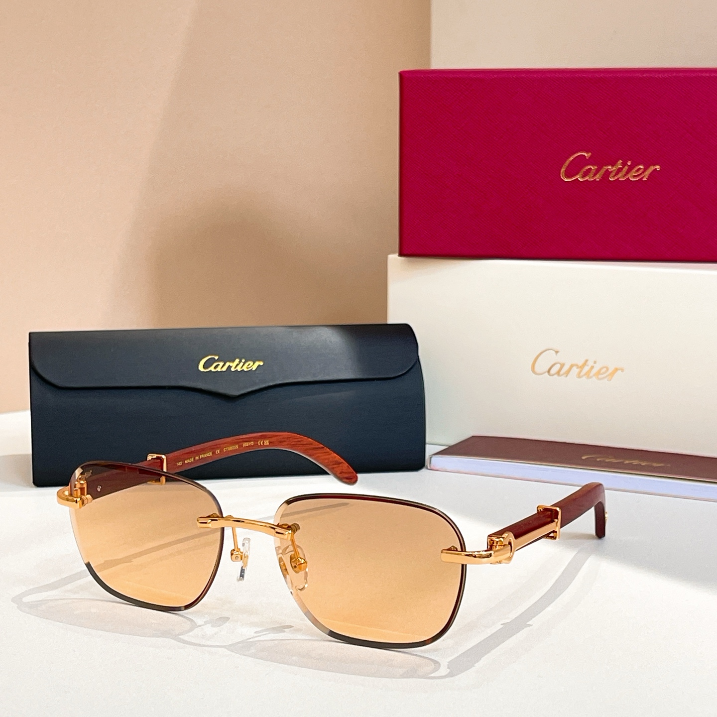 Cartie*✨✨✨MODEL：CT0605S✨✨✨SIZE：59口17-142✨✨木腿～～