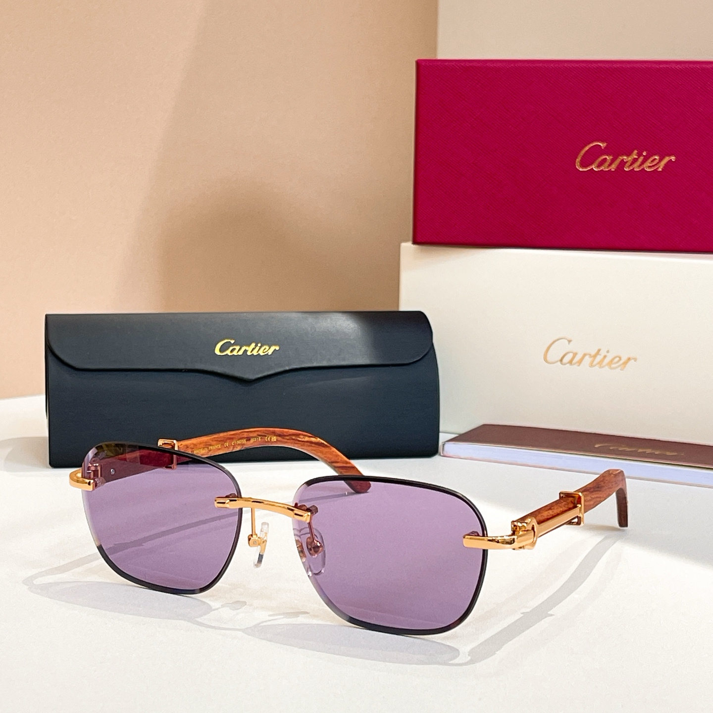 Cartie*✨✨✨MODEL：CT0605S✨✨✨SIZE：59口17-142✨✨木腿～～