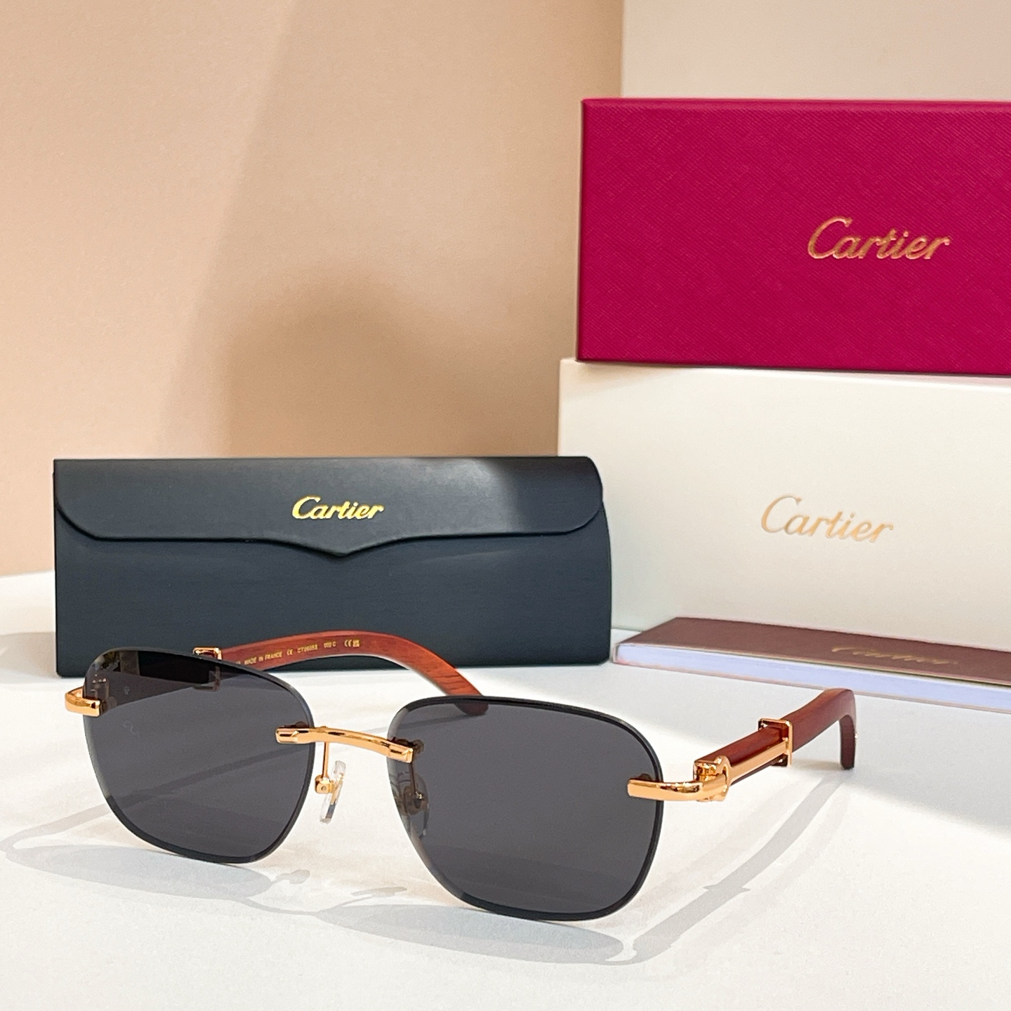 Cartie*✨✨✨MODEL：CT0605S✨✨✨SIZE：59口17-142✨✨木腿～～