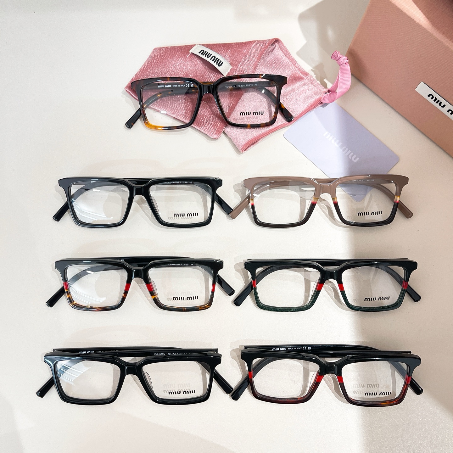 MIU MI*🎀🎀🎀MODELVMU08XV🎀🎀🎀SIZE：51口16-142🎀🎀🎀