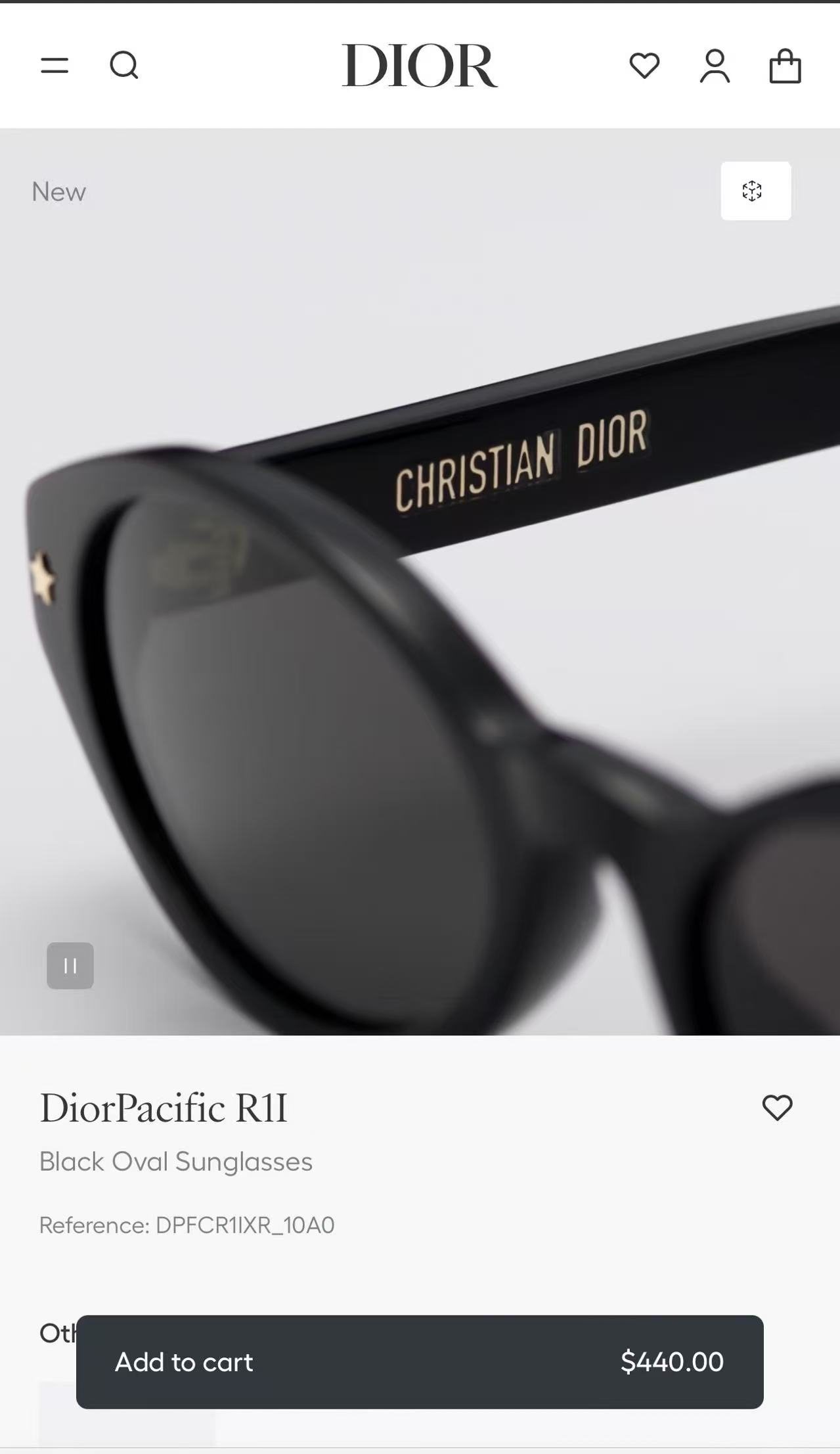 DIOR✨✨✨MODEL DiorPacific R1I ✨✨✨SIZE：53口21-145✨✨✨