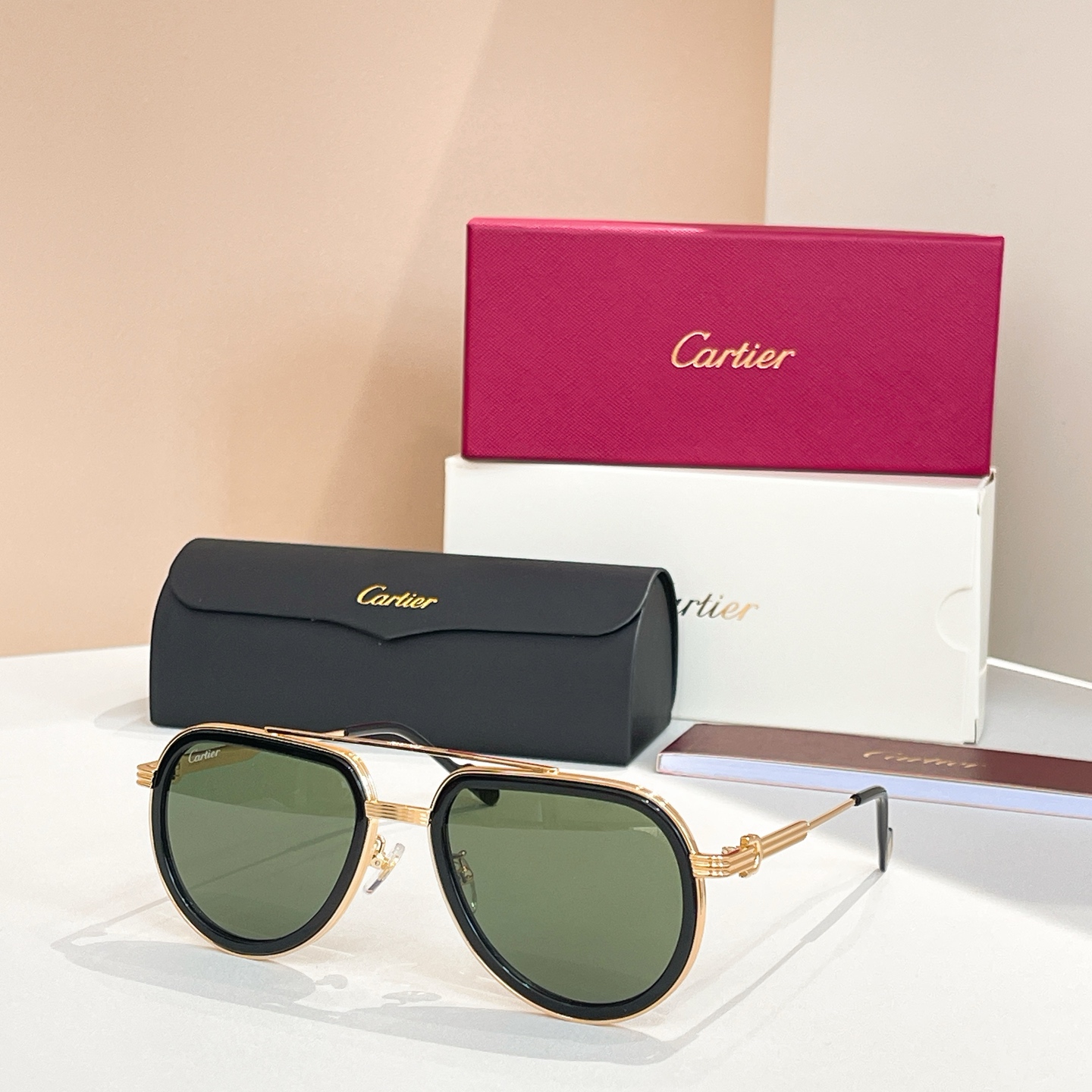 Cartier CT0865S Sunglasses Metal Aviator