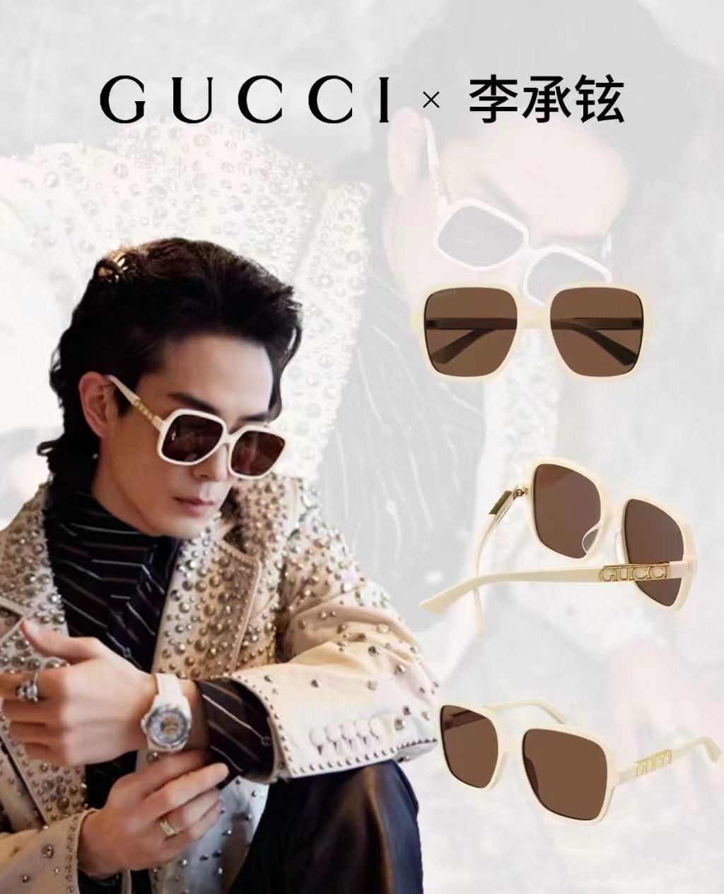 GUCC*🐝🐝🐝MODEL：GG1189SA🐝🐝🐝SIZE：59口17-145🐝🐝🐝高版本~~