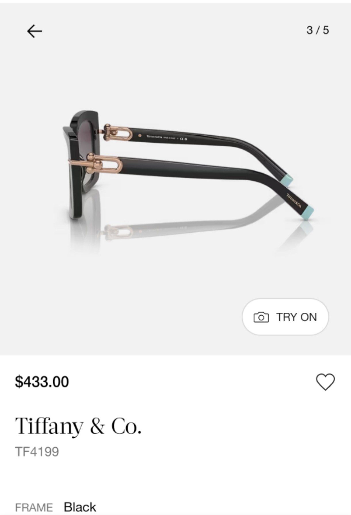 TIFFANY&Co.✨✨✨MODEL：TF4199✨✨✨ SIZE：53口18-140✨✨✨