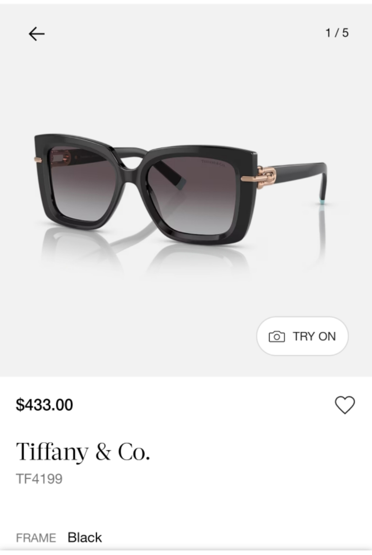 TIFFANY&Co.✨✨✨MODEL：TF4199✨✨✨ SIZE：53口18-140✨✨✨