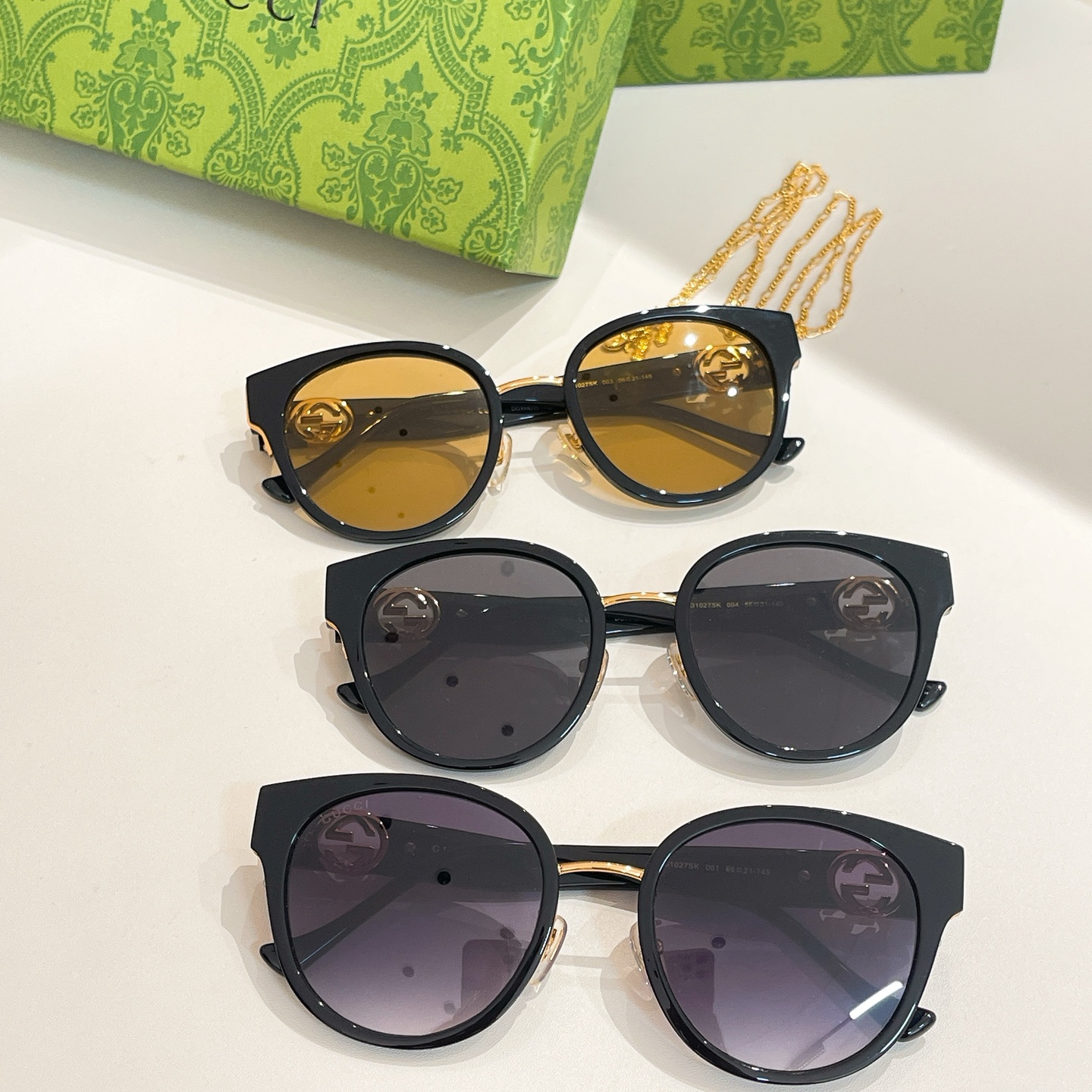 GUCC*🐝🐝🐝MODEL：GG1027SK 🐝🐝🐝SIZE：55口19-145🐝🐝