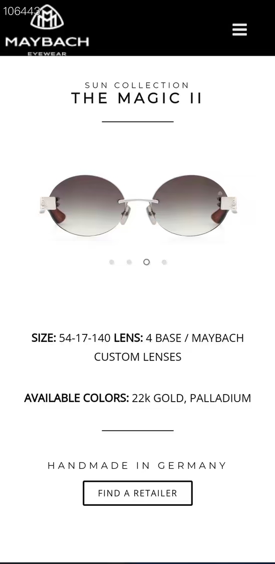 MAYBACH迈巴赫⚜️⚜️⚜️MODELDT RWB-M13⚜️⚜️⚜️SIZE：59口17-145⚜