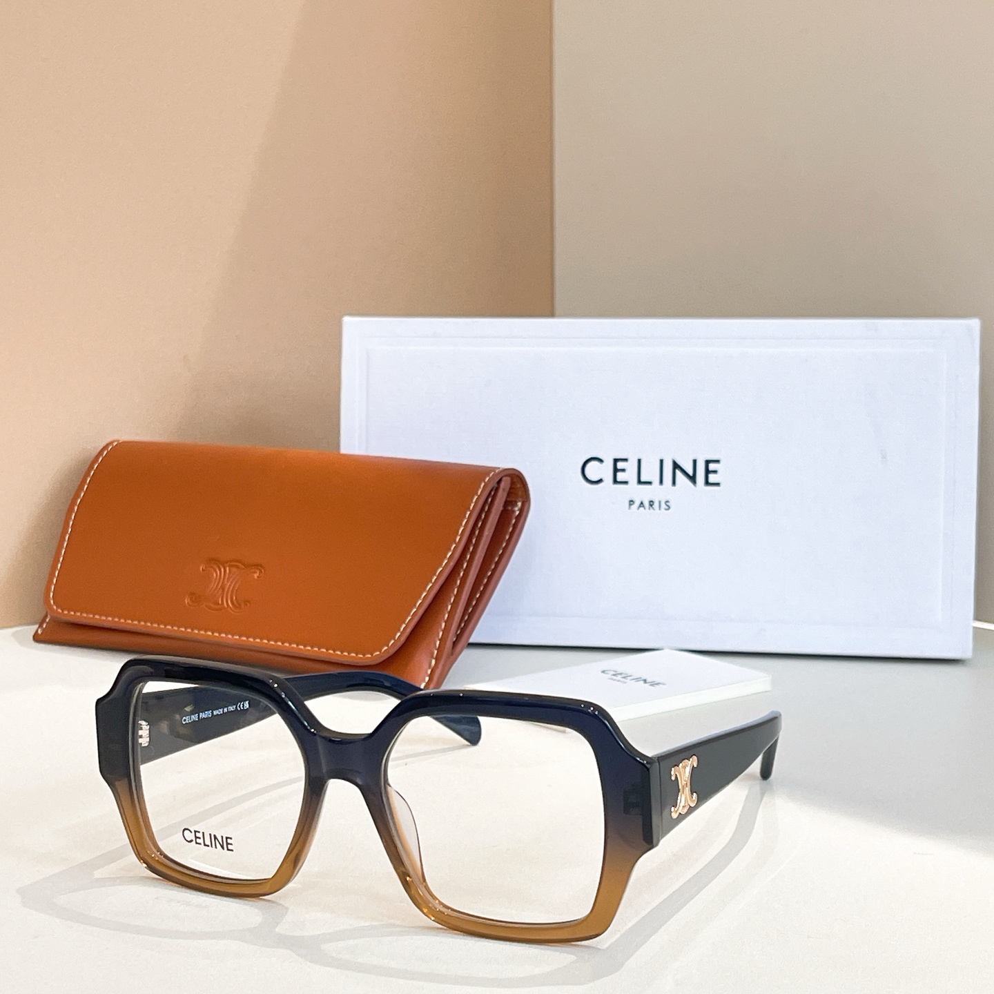 CELINE Optical Glasses Acetate Square Gradient