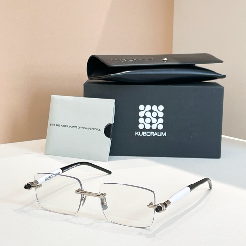 Kuboraum Maske P126 Rectangular Silver Frame Eyeglasses 54-18-145 1 Kuboraum Maske P126 Rectangular Silver Frame Eyeglasses 54-18-145